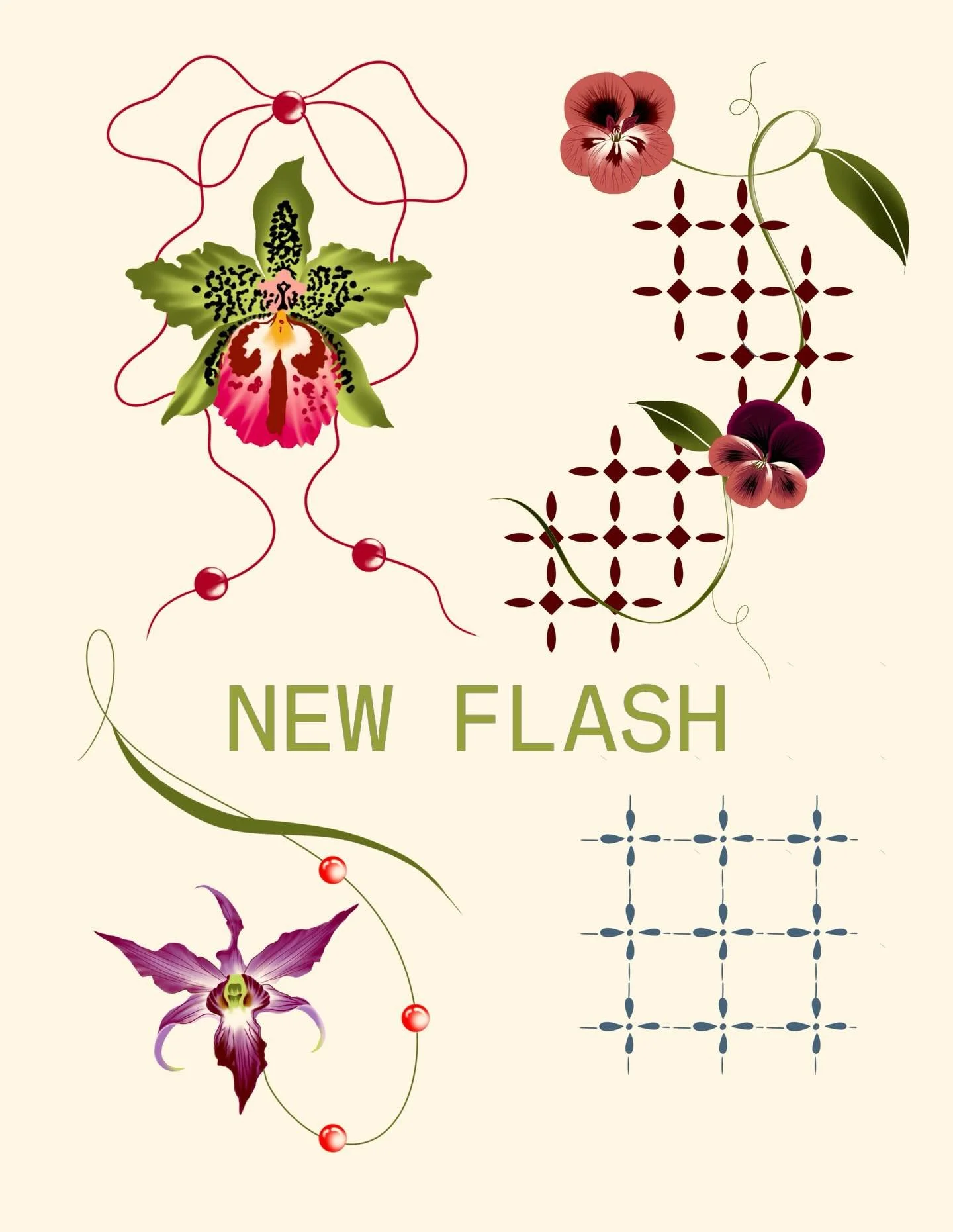 Booking for may, june, july!! Book a flash or send me a request for a custom project, link in my bio for everything ❤️❤️❤️ Flowers for spring.. I know, GROUNDBREAKING!