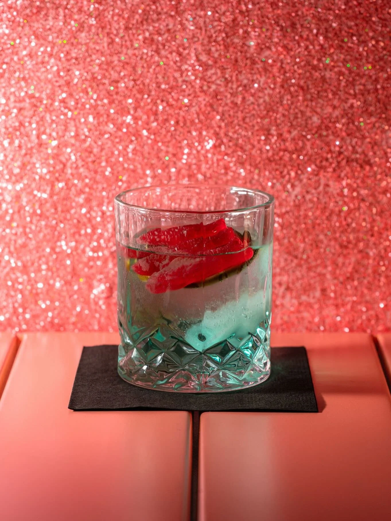 ✨Clarified Baja✨
Tequila, Baja Blast syrup, orange liqueur, lime, salt (clarified with whole milk), Swedish fish garnish 

Swim by for one now to midnight. 

📷 @stephncook @visitmacon