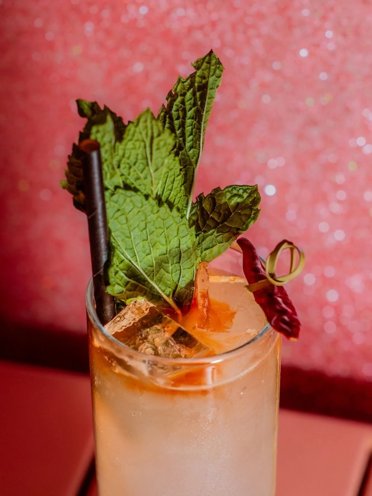 ✨Spice up your Wednesday evening with our Spicy My Thai! We infuse the lemongrass and mezcal in house for about a week. To make the drink, we shake the infusion with fresh Thai chilis for just the right level of spice (just tell us how you like it), 
