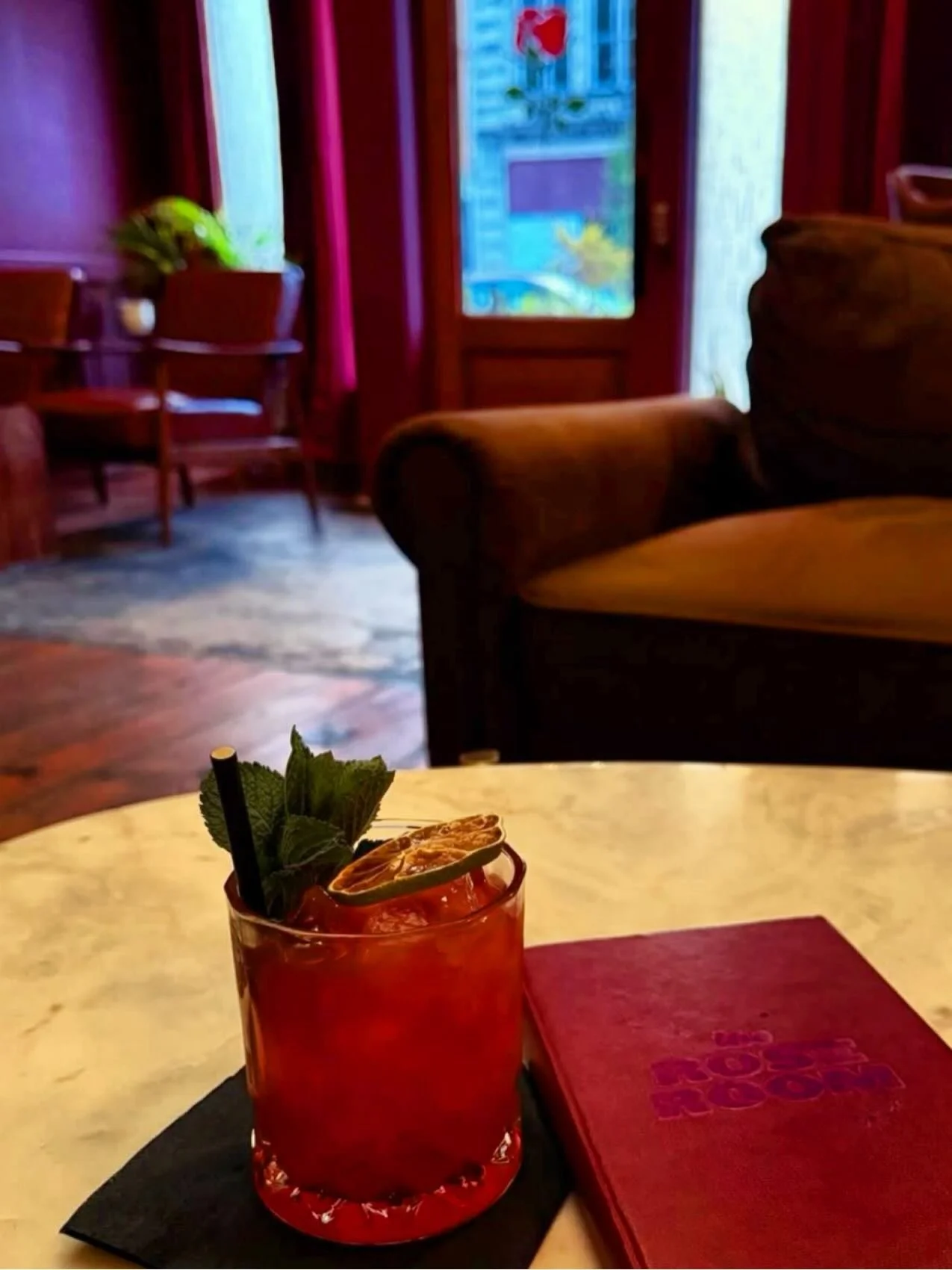 The sun is actually shining and 5pm is so close to start your weekend. 

The Gulab, Jon&rsquo;s Rose + Harissa + Mezcal cocktail, is pictured here but leaving the menu soon so come try her while you can. 

✨Friday Night Plans Downtown ✨Enjoy a free @