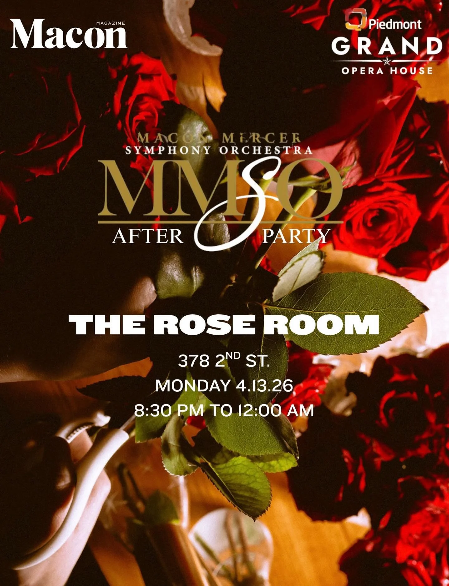 When @maconmagazine asks to host an after party on a Monday for the Macon - Mercer Symphony Orchestra, you jump on board because our local musicians from @mercermcduffiecenter playing, conducted by guest Yaniv Segal, @thegrandmacon are all amazing ta