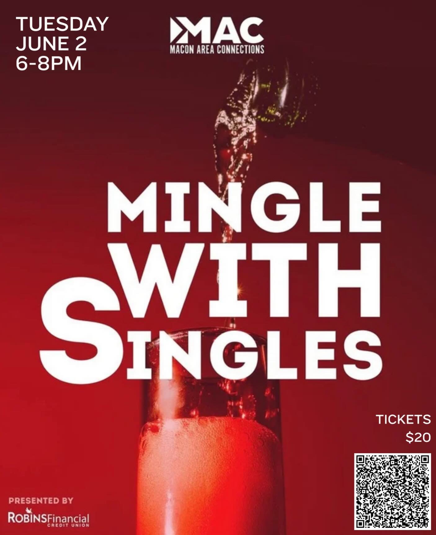 Looking to make Macon Area Connections? Come to our special dating + friend meeting event, everyone welcome Tuesday June 2 at 6pm. Ticket link in bio through @choosemacon and @macon_chamber Presented by @robinsfcu