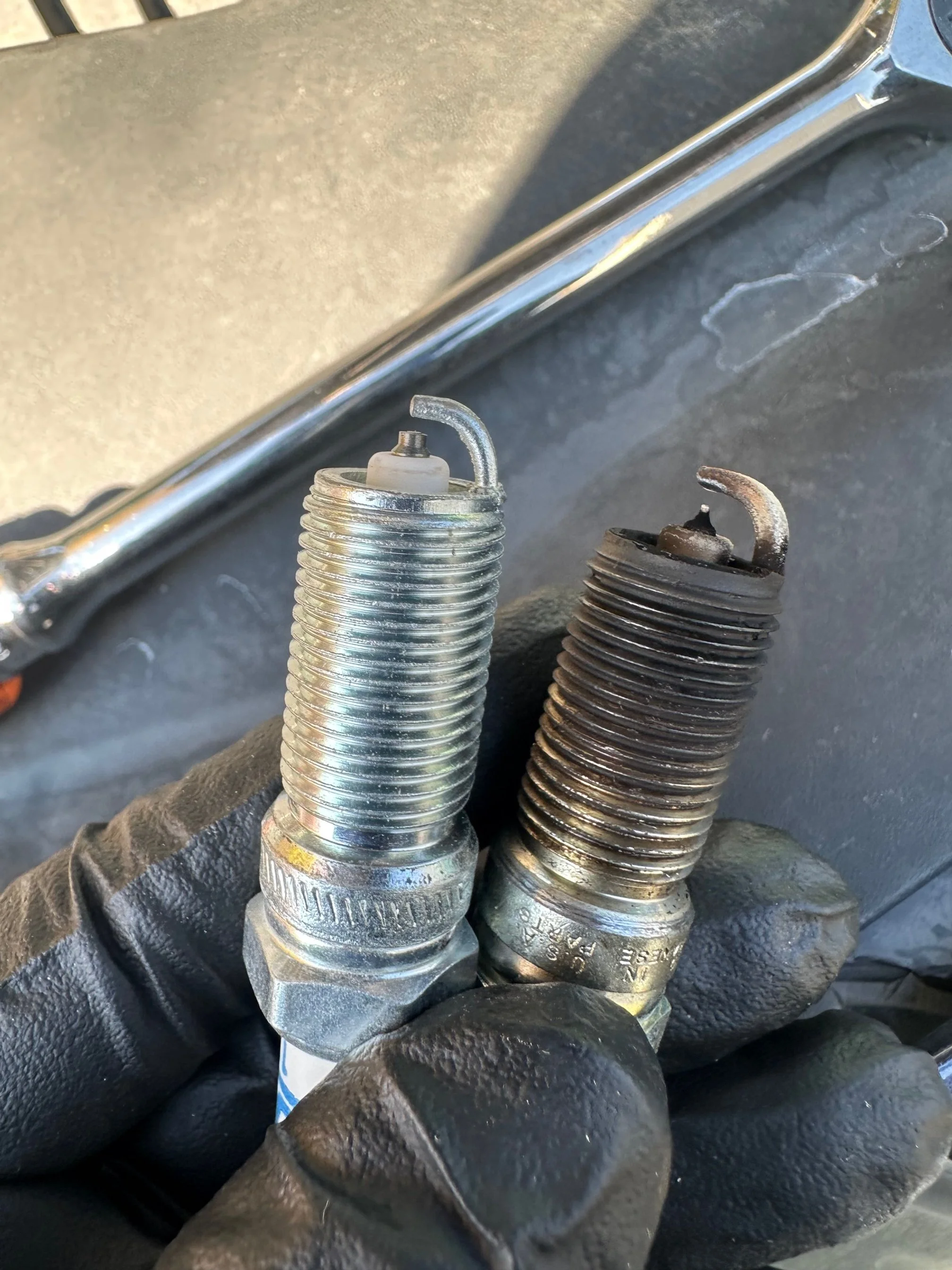 Old Vs New Spark Plugs
