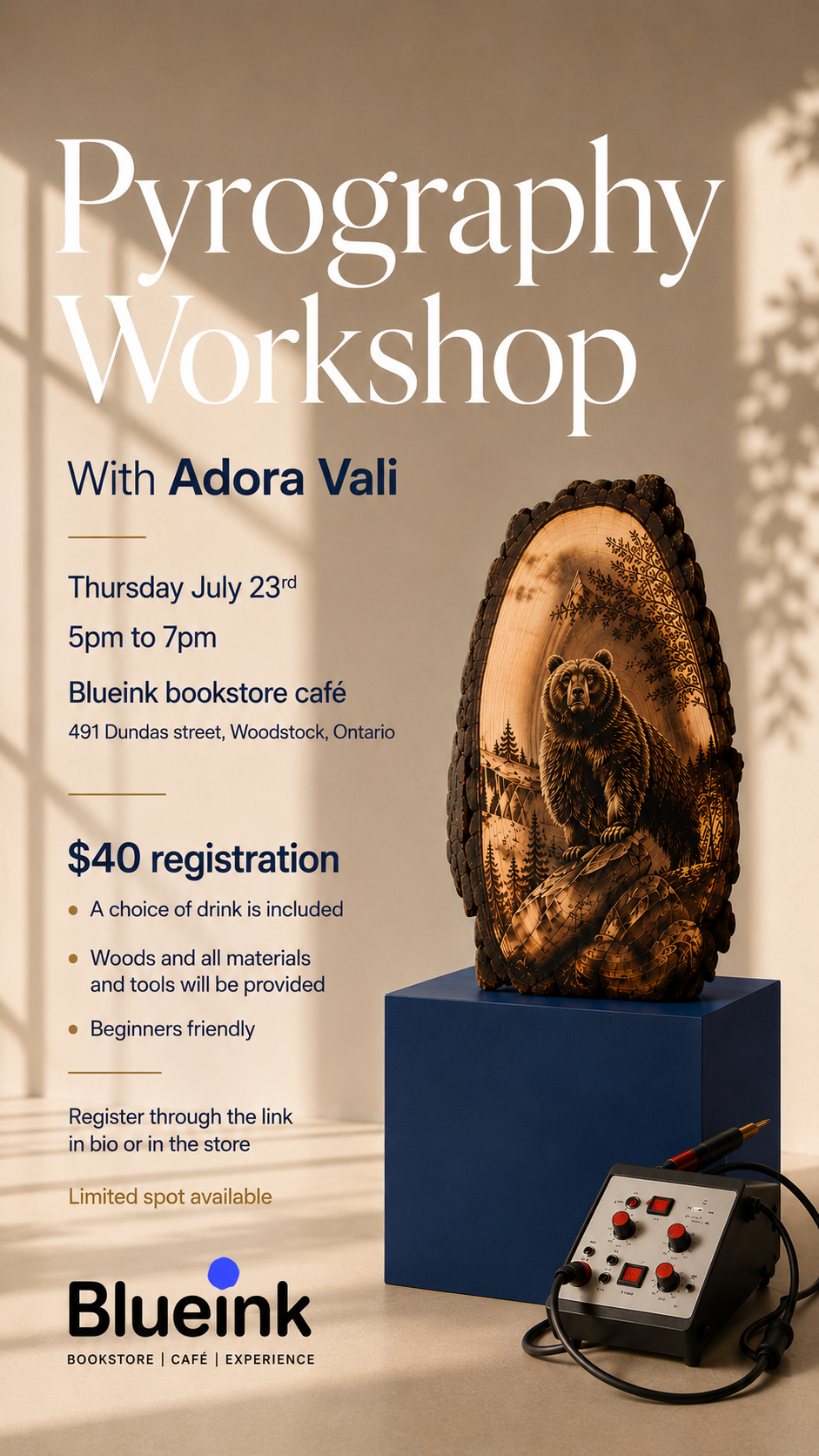 Adora Pyrography Workshop