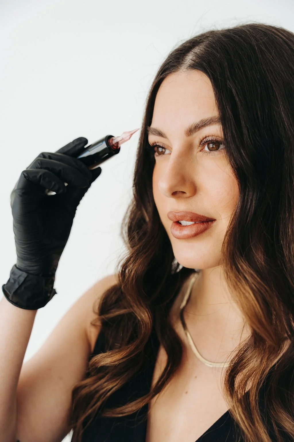 Miranda holding PMU pen