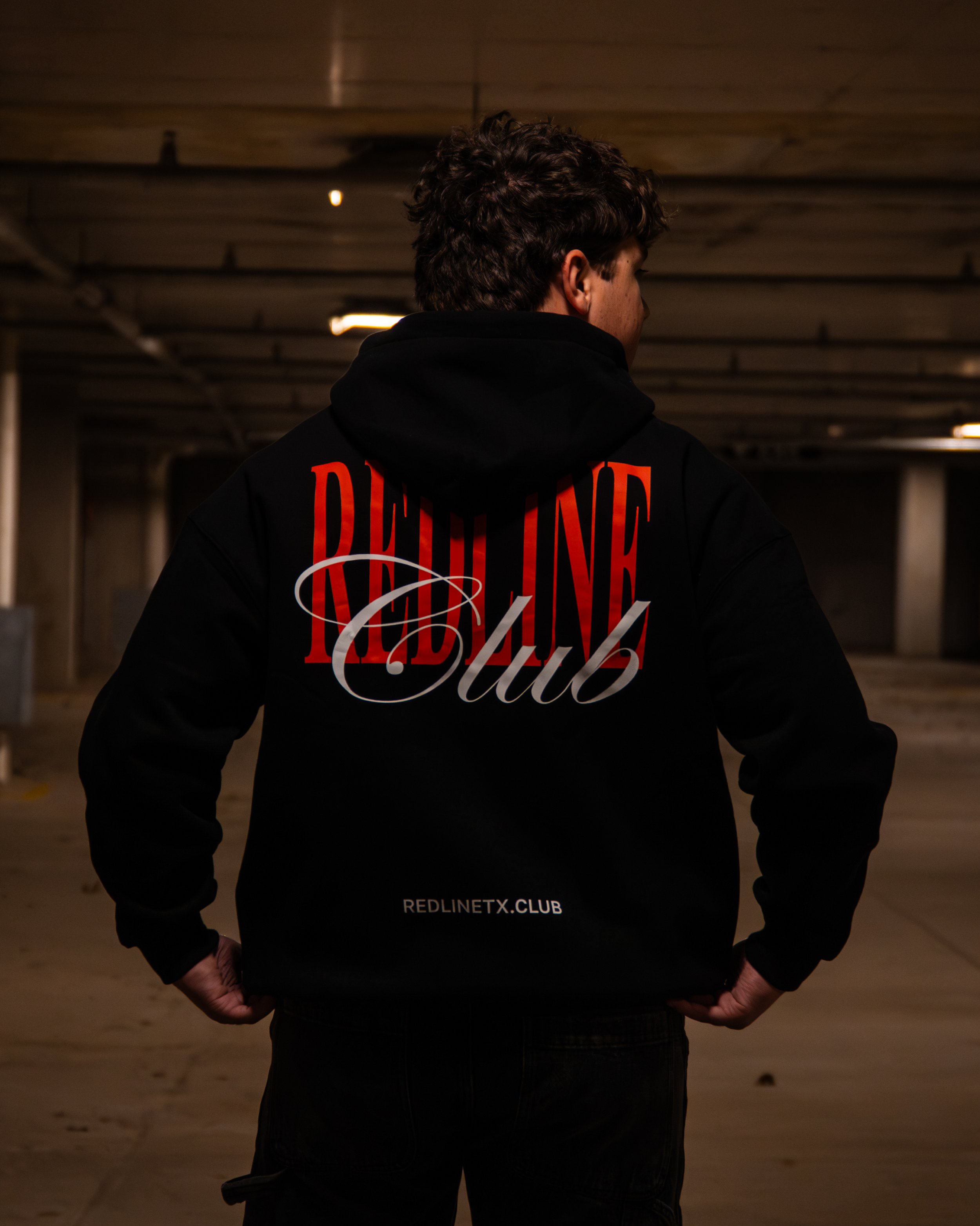 #002 REDLINE SCRIPT VARIANT 1 - OVERSIZED HOODIE