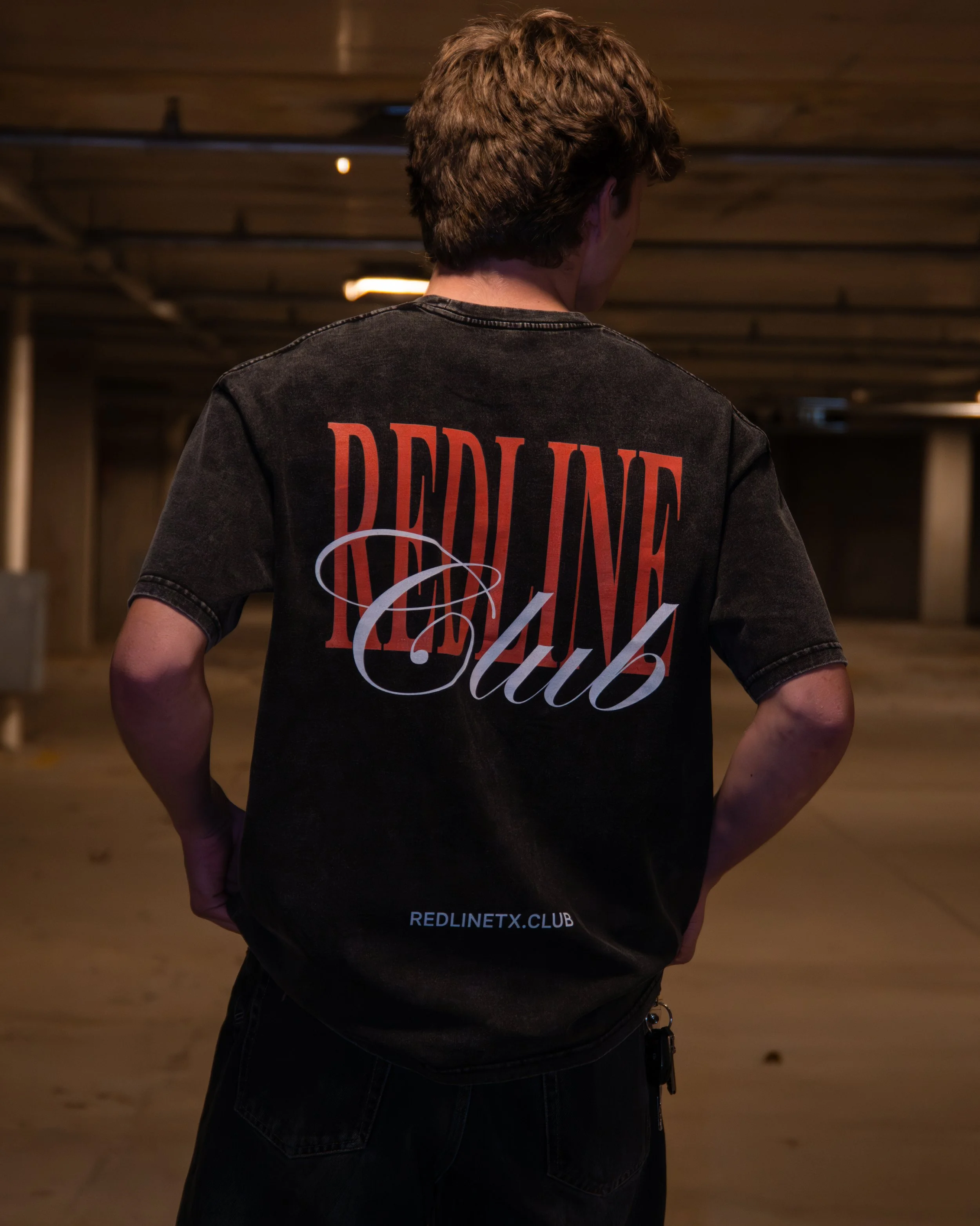#001 REDLINE SCRIPT VARIANT 1 - OVERSIZED TEE