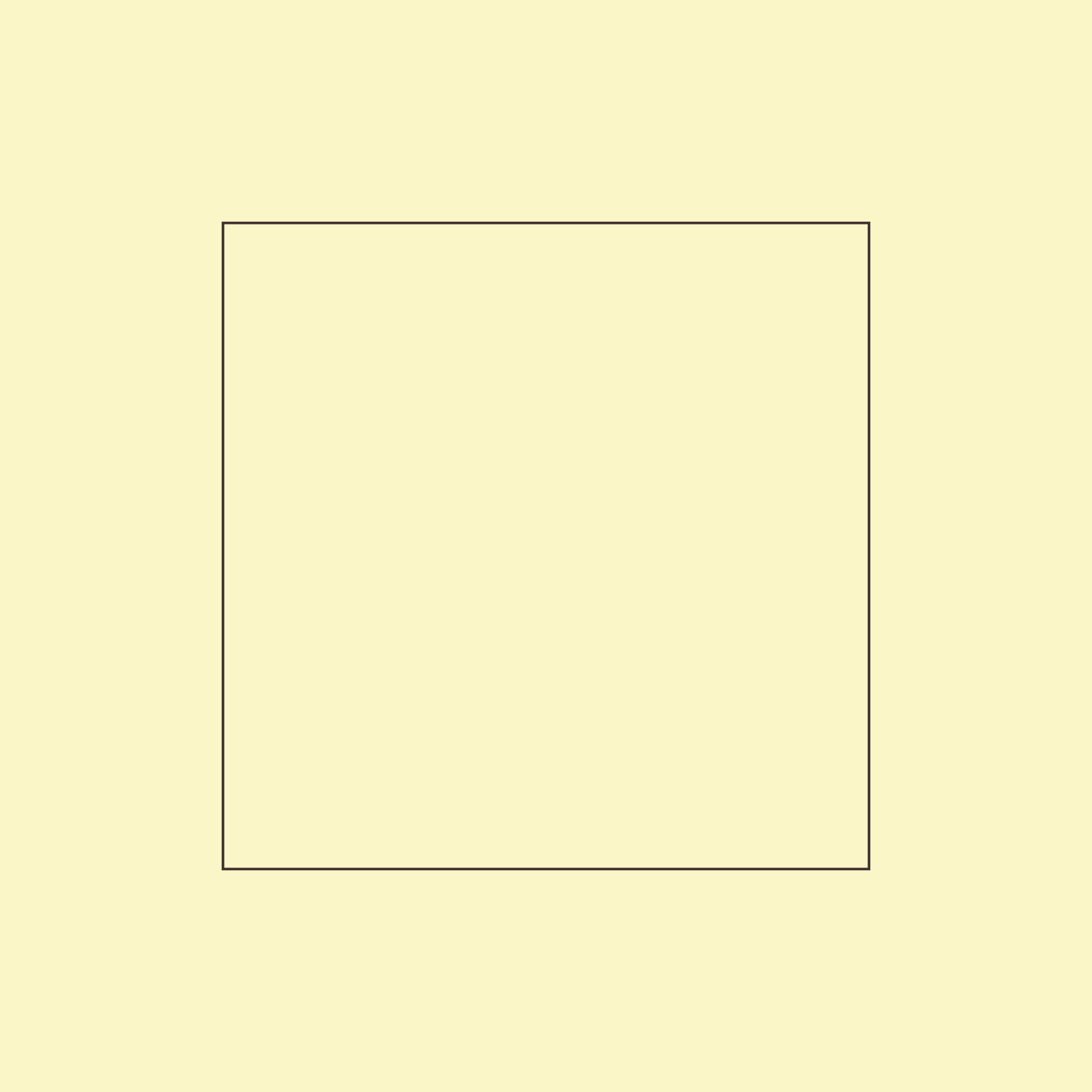 A plain yellow background with a rectangle outline in the center.