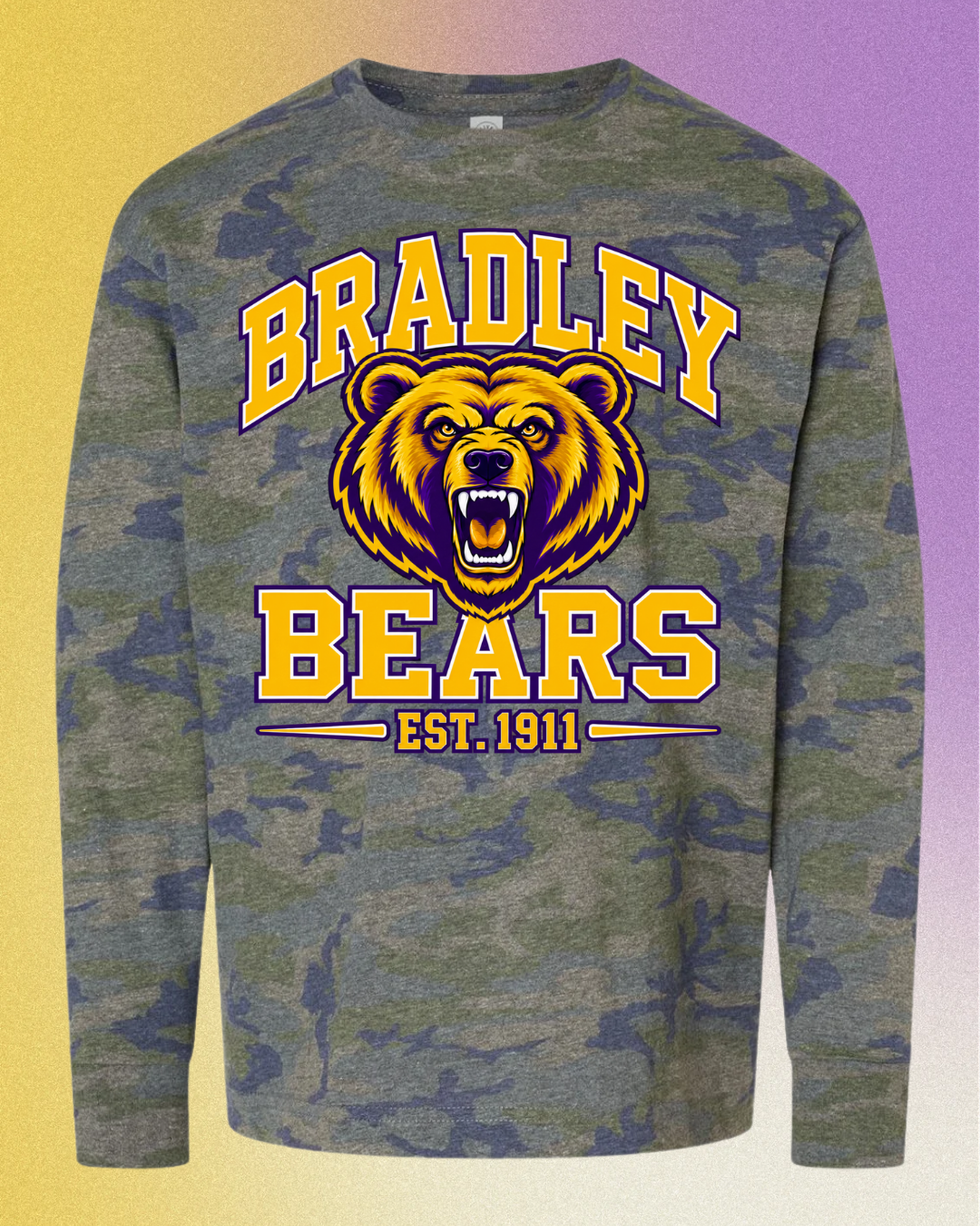Bears Vintage Camo Crewneck Sweatshirt