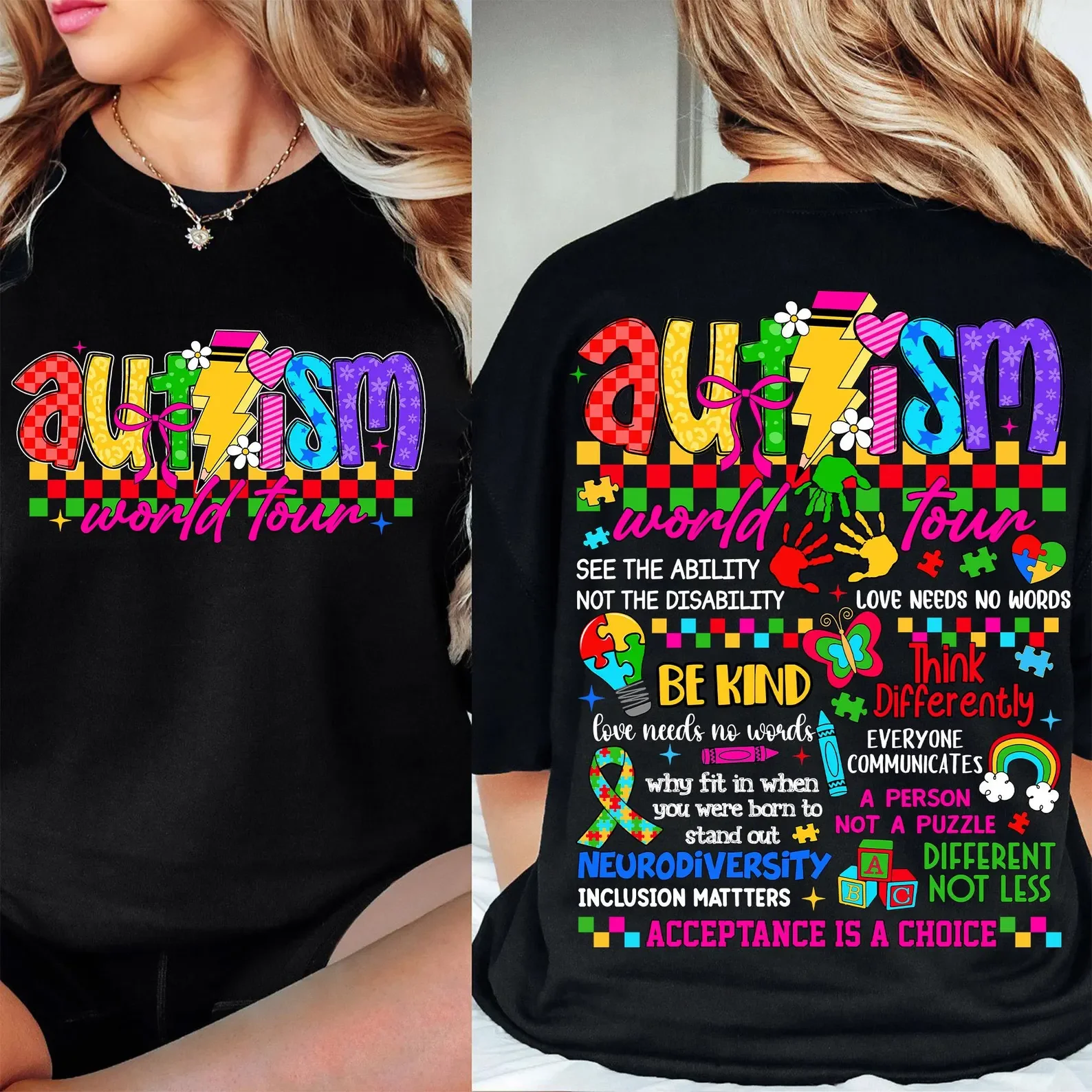 'Autism World Tour' Awareness T-shirt