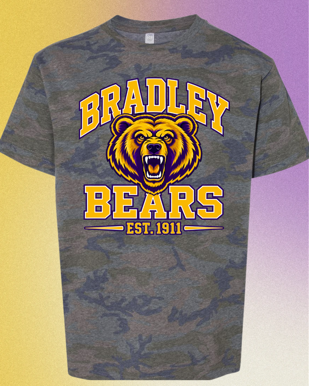 Bears Vintage Camo Short Sleeve Tee