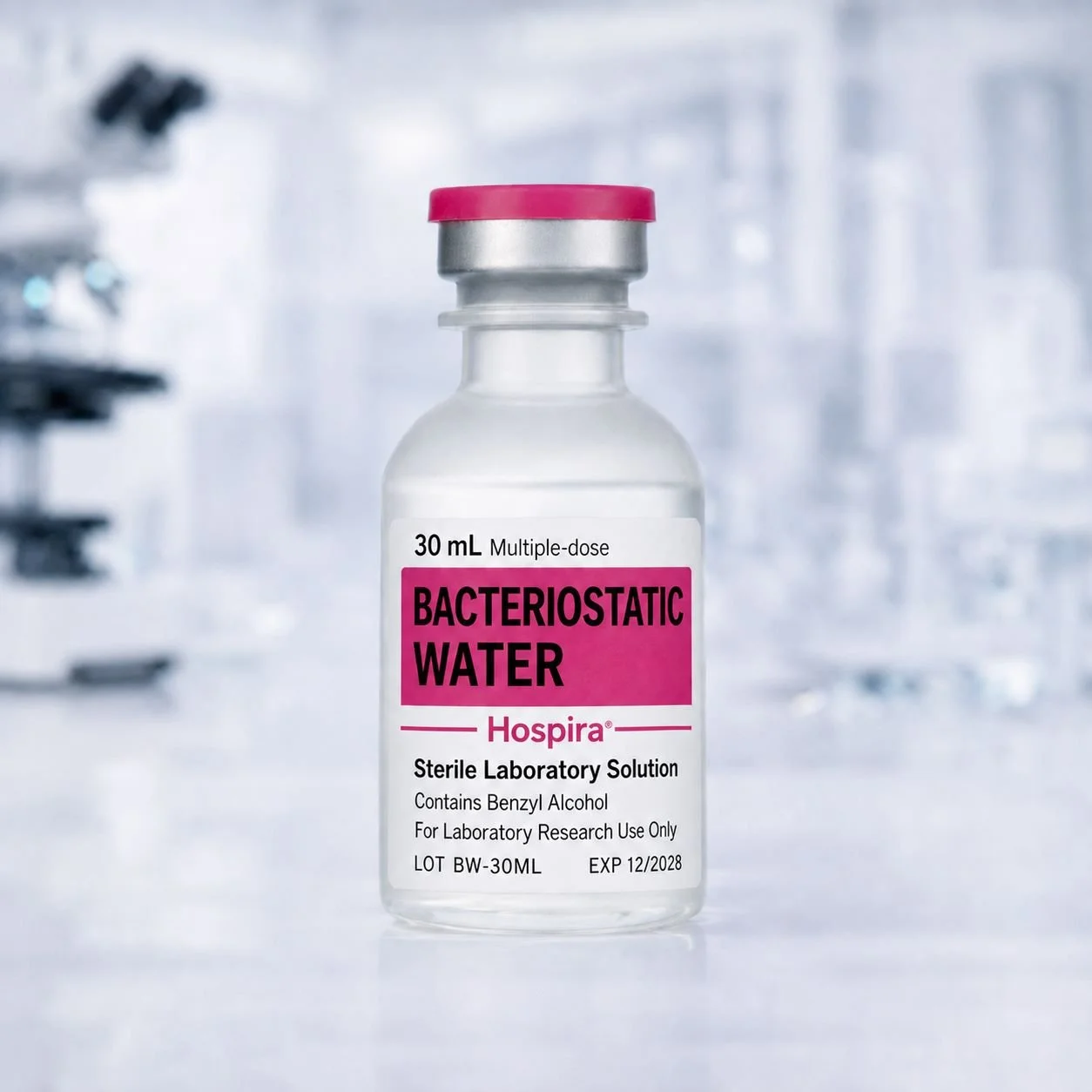 Why Hospira® Bacteriostatic Water is the golden standard used in Peptide Research: Understanding pH, Stability, and Reconstitution Considerations