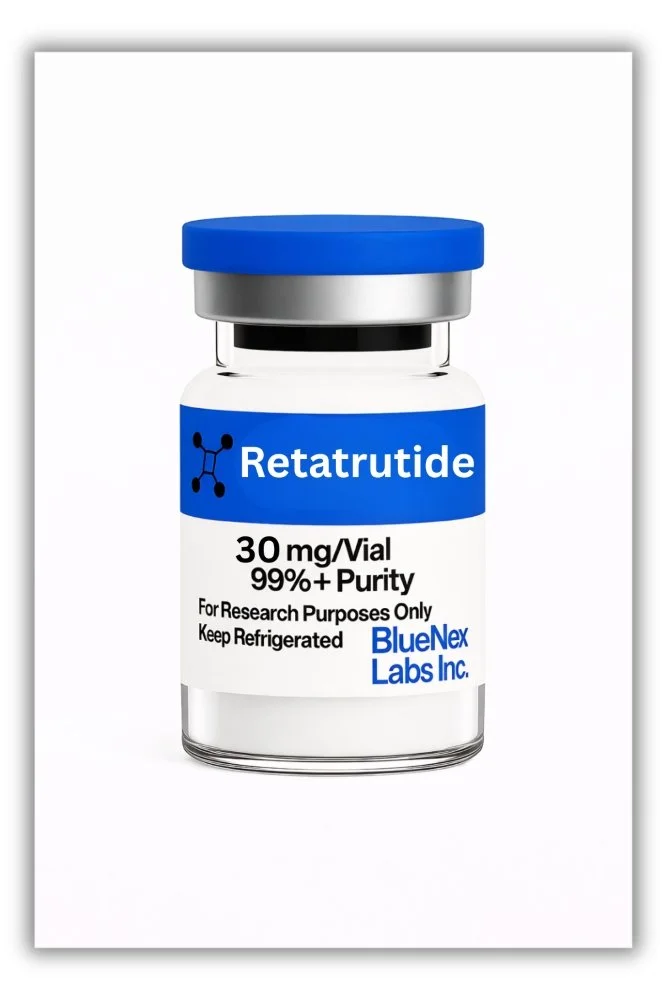 Retatrutide 20mg peptide vial lyophilized powder BlueNexLabs