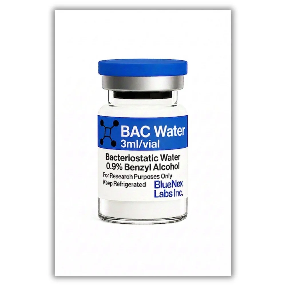 BAC Water 3ml vial BlueNexLabs - Canada - COA Certified