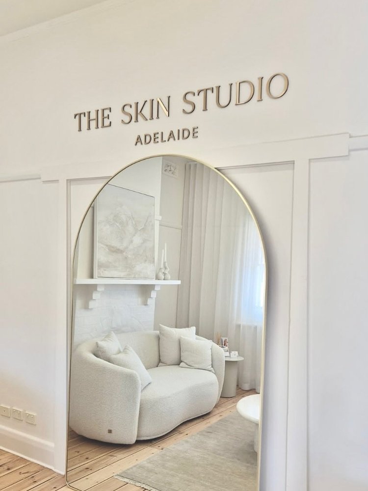 The Skin Studio Adelaide laser-cut lettering