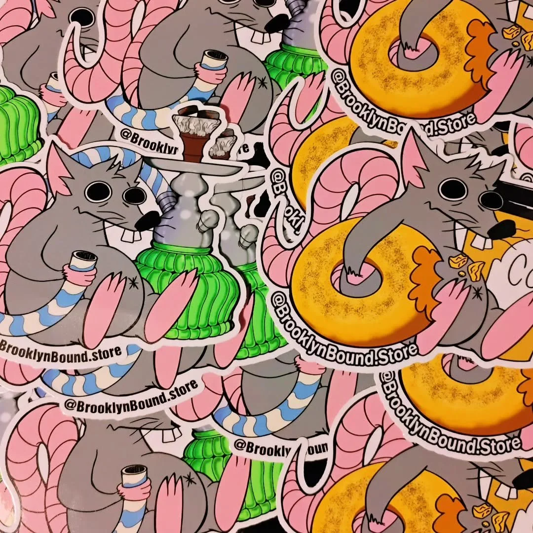 YOOO!!! Look what came in the mail this morning!!
I got the classic fat rat and the new hookah one! Both came out clean thanks to the people at @vinyldisorder 

I'm making more FAT RAT design and work on the website in the mean time 🔥

#brooklynboun