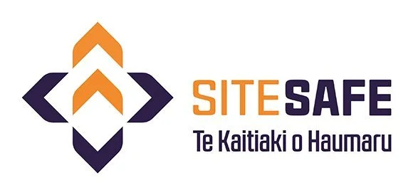 Site Safe logo with geometric design and text in English and Maori.