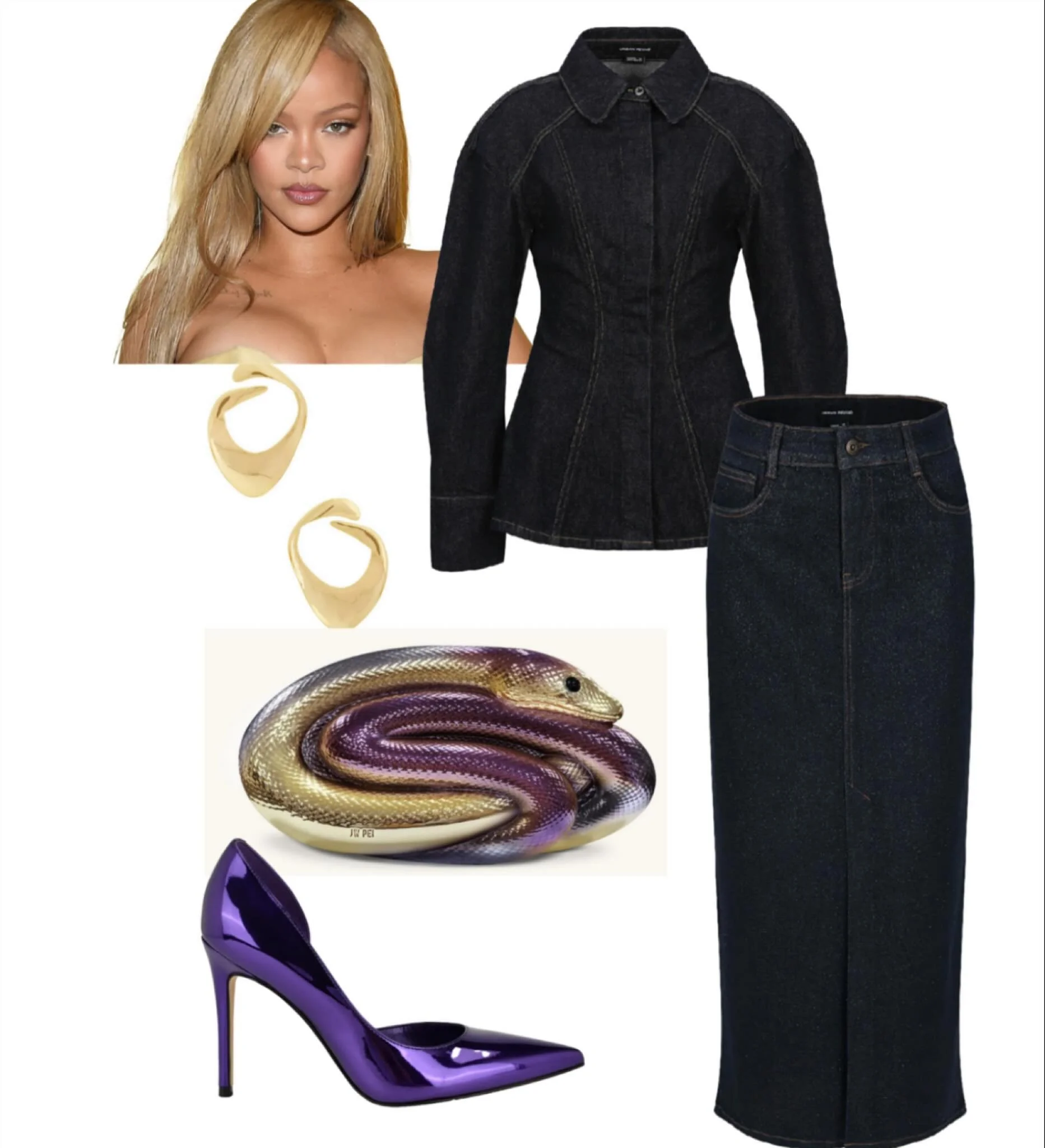 Rih rih in a classic denim? Duh.