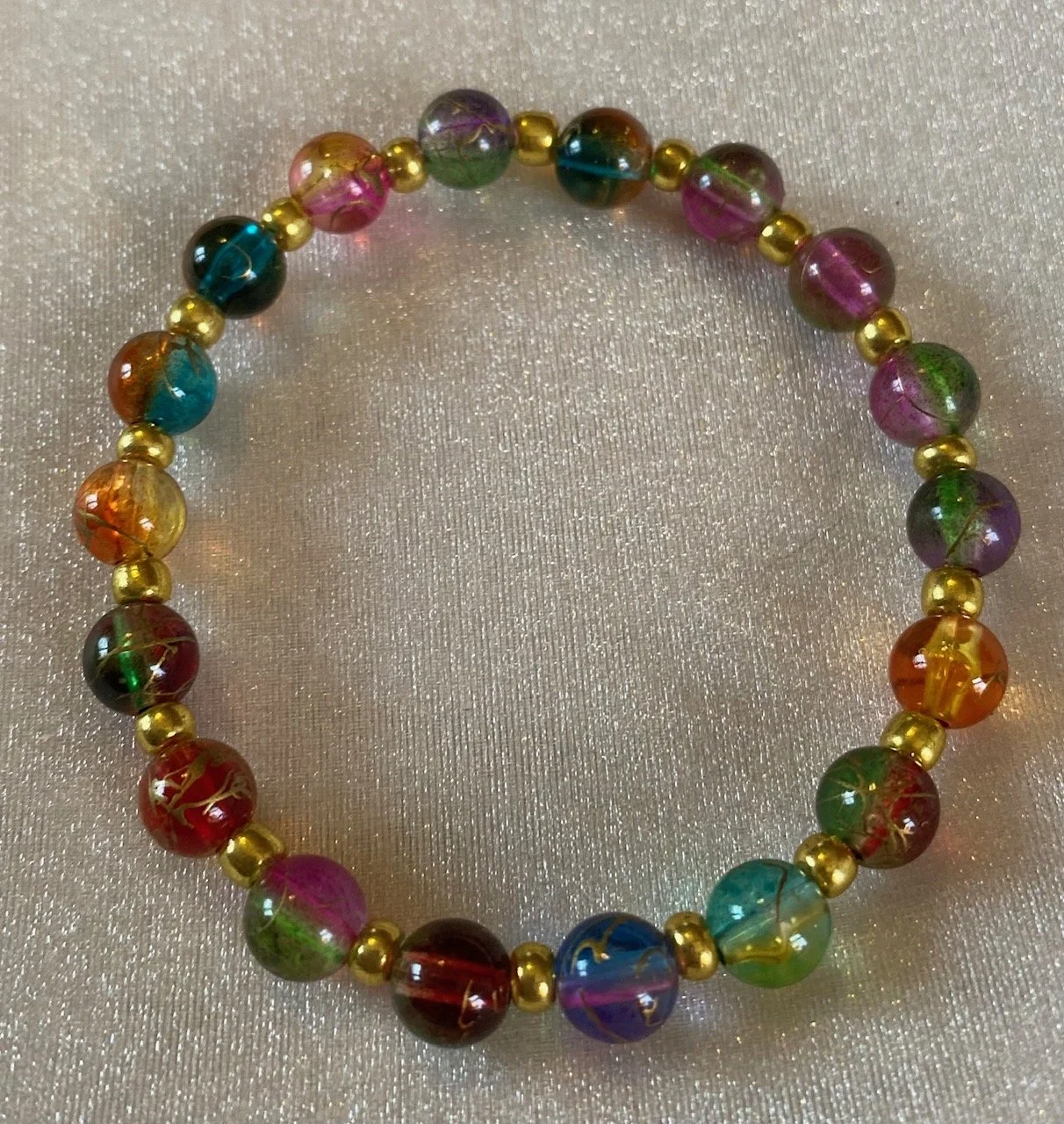 Glass Bead Bracelet