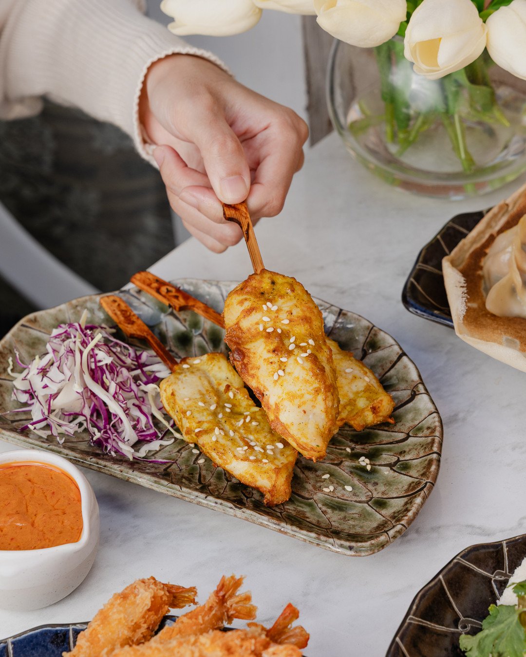 Dinner sorted? Spend $50+and Aunty&rsquo;s adding FREE Chicken Satay, because she would never let you go hungry 🥰⁠
⁠
See our menu and order now, www.auntykatie.com.au/⁠
⁠
Open Tue&ndash;Sun 9:00am&ndash;3:00pm &amp; 5:00pm&ndash;9:00pm.
