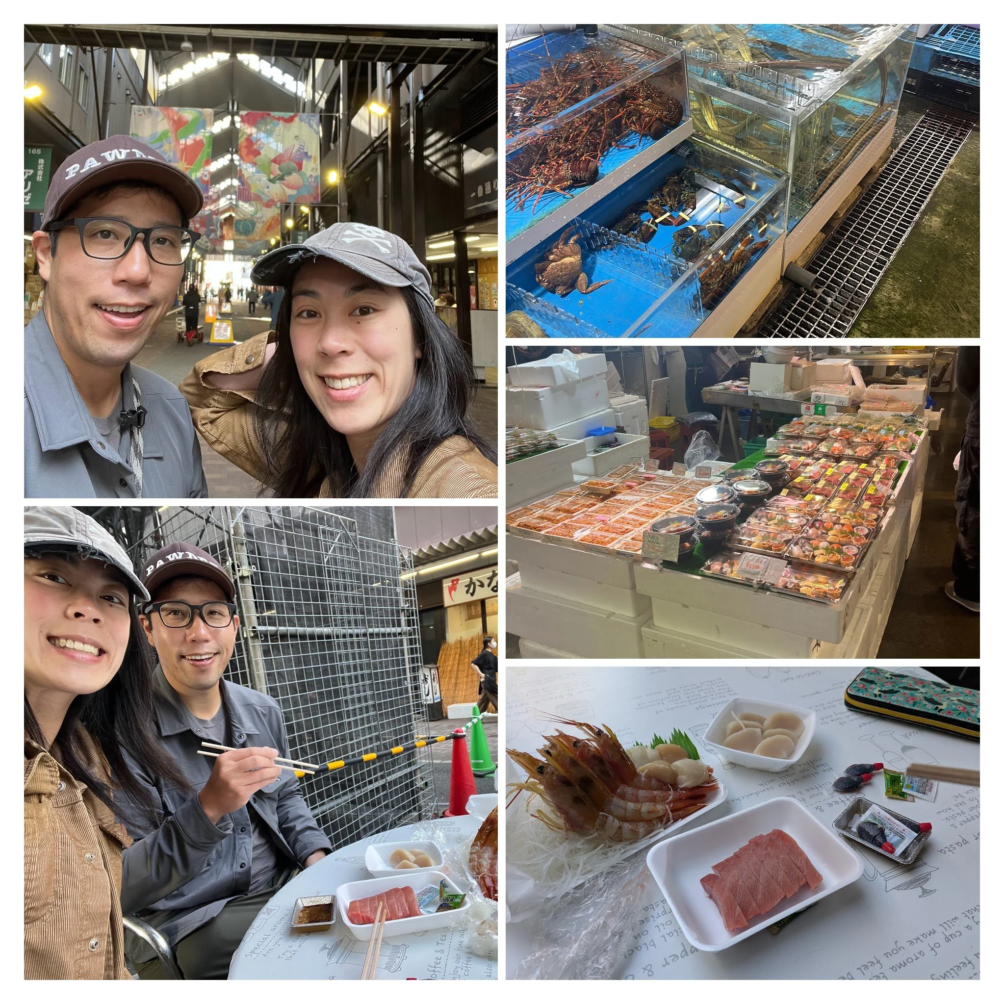 Found fresh fish at 8AM at the Osaka Fish Market (and unagi)