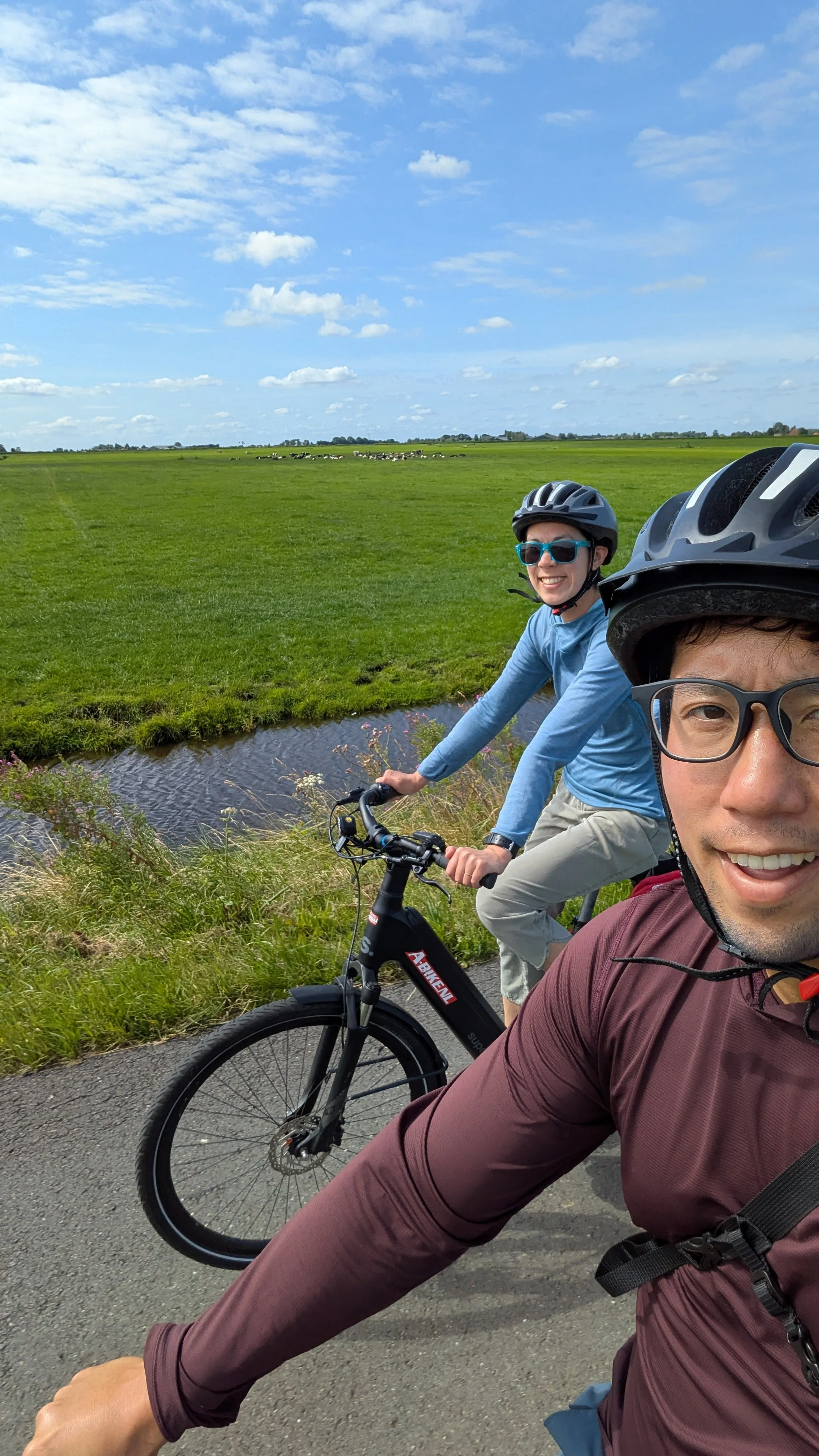 Biking around Amsterdam