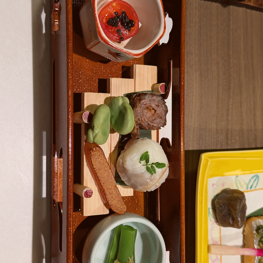 our fancy, deluxe kaiseki dinner