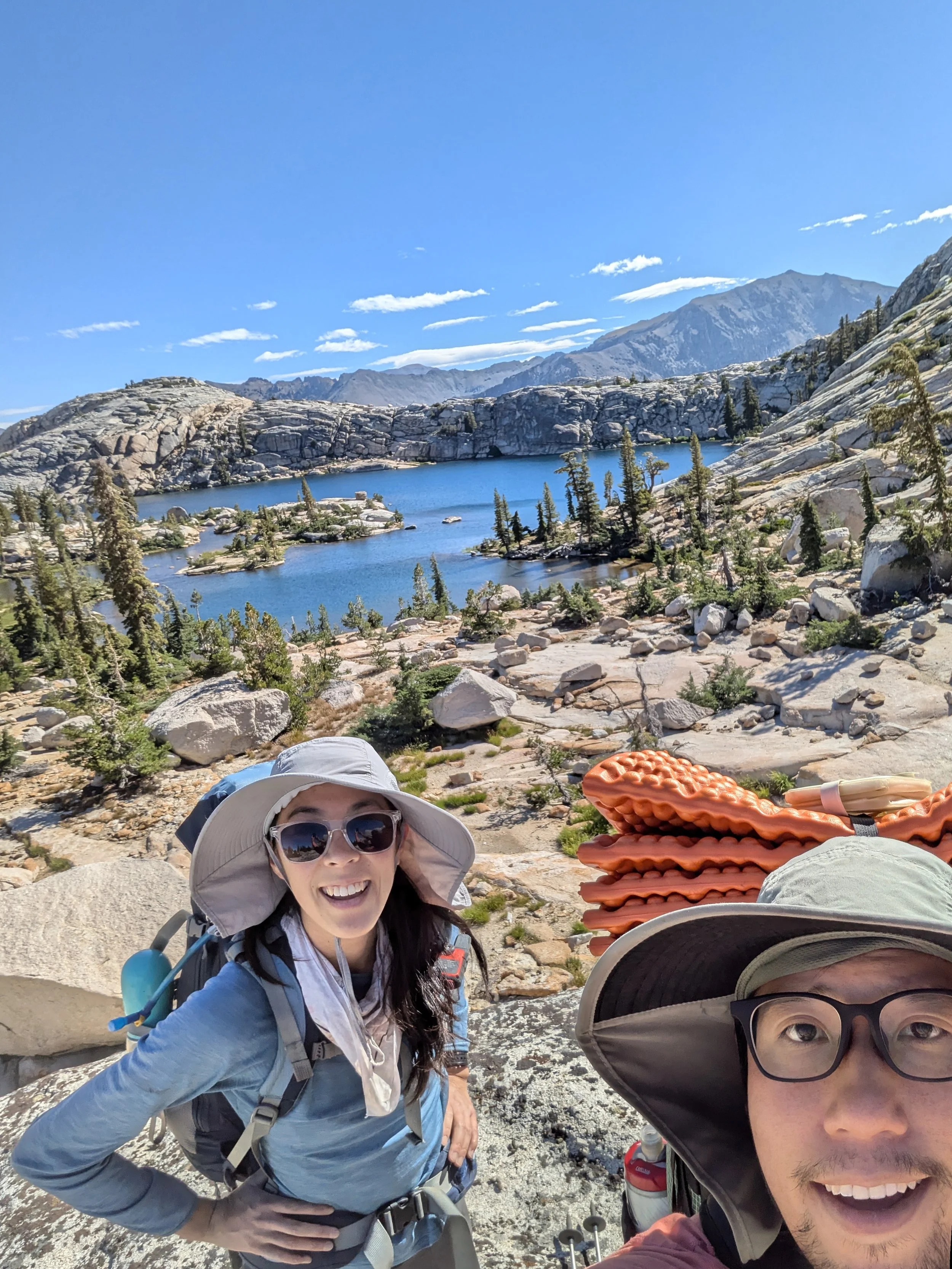 Family backpacking trip to Iceland Lake