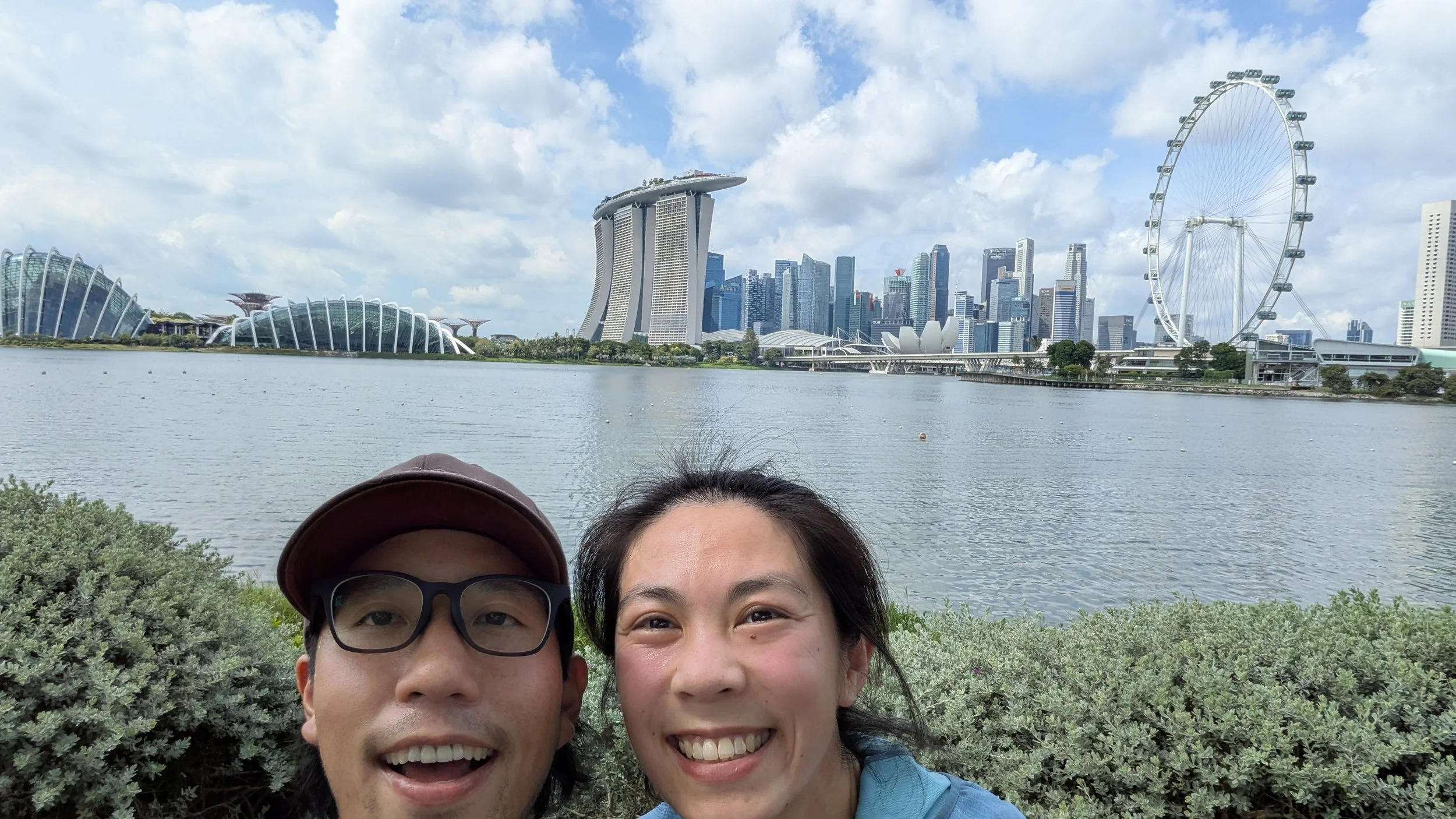 Xavier visits Amy in Singapore