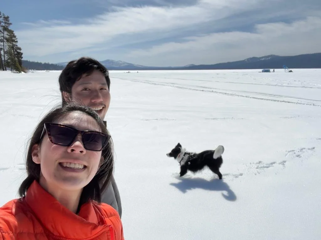 Juni's first time in snow