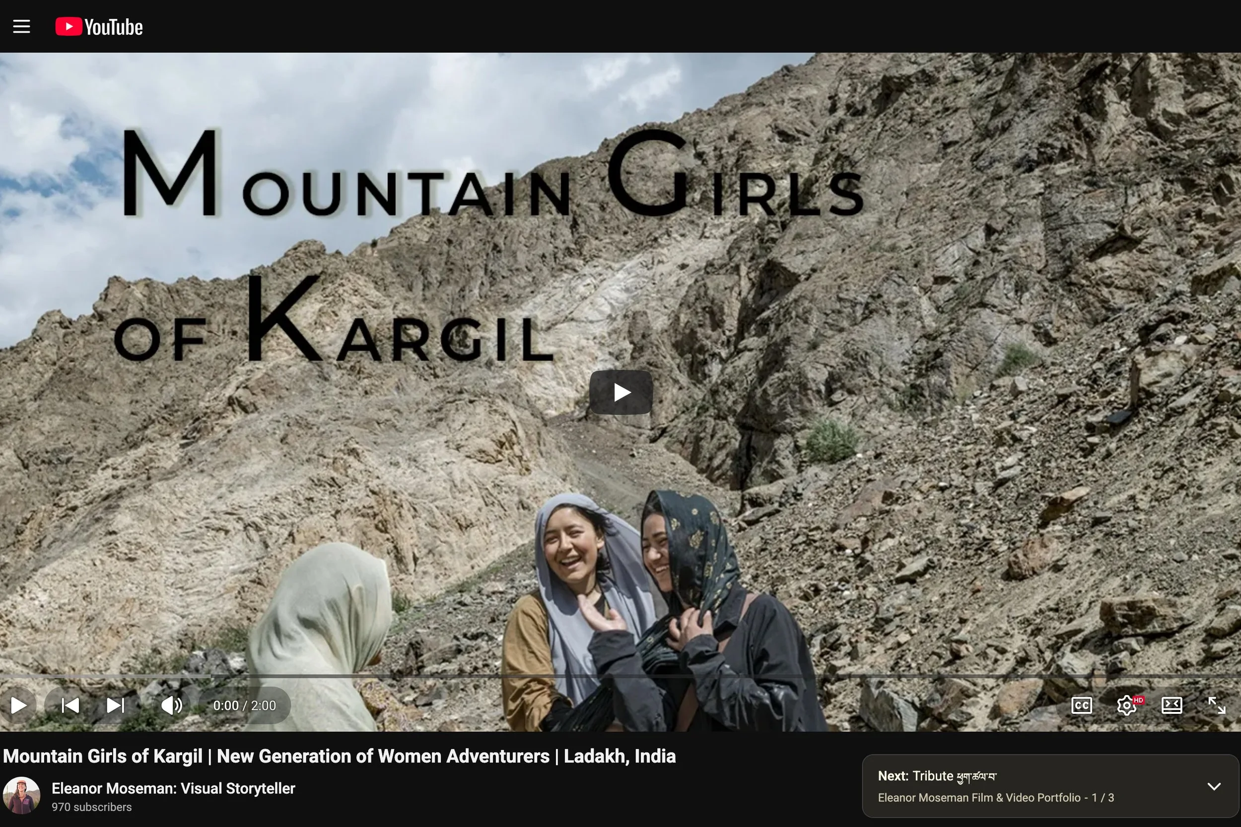 Mountain Girls of Kargil Video 