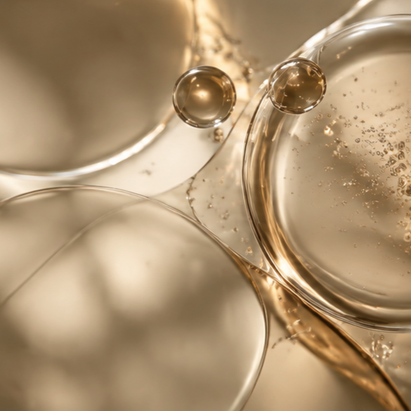 Abstract graphic showing flowing lines and light patterns representing energy and metabolism.