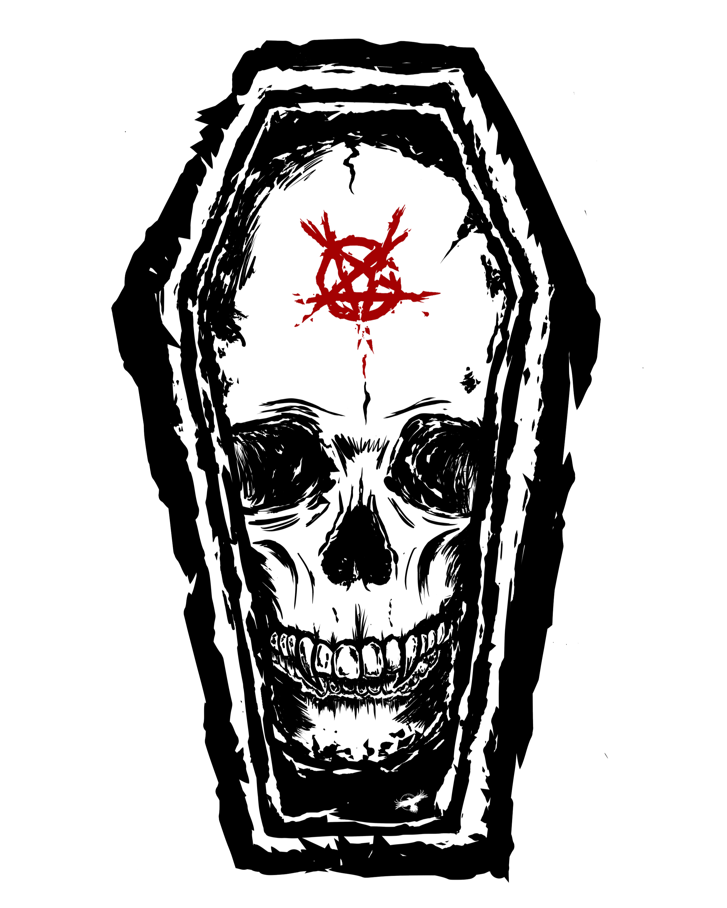 COFFIN CADAVER STICKER