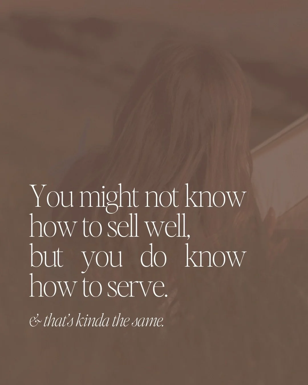 My marketing doesn&rsquo;t just sell. It serves. And ends up selling because of that 🐚