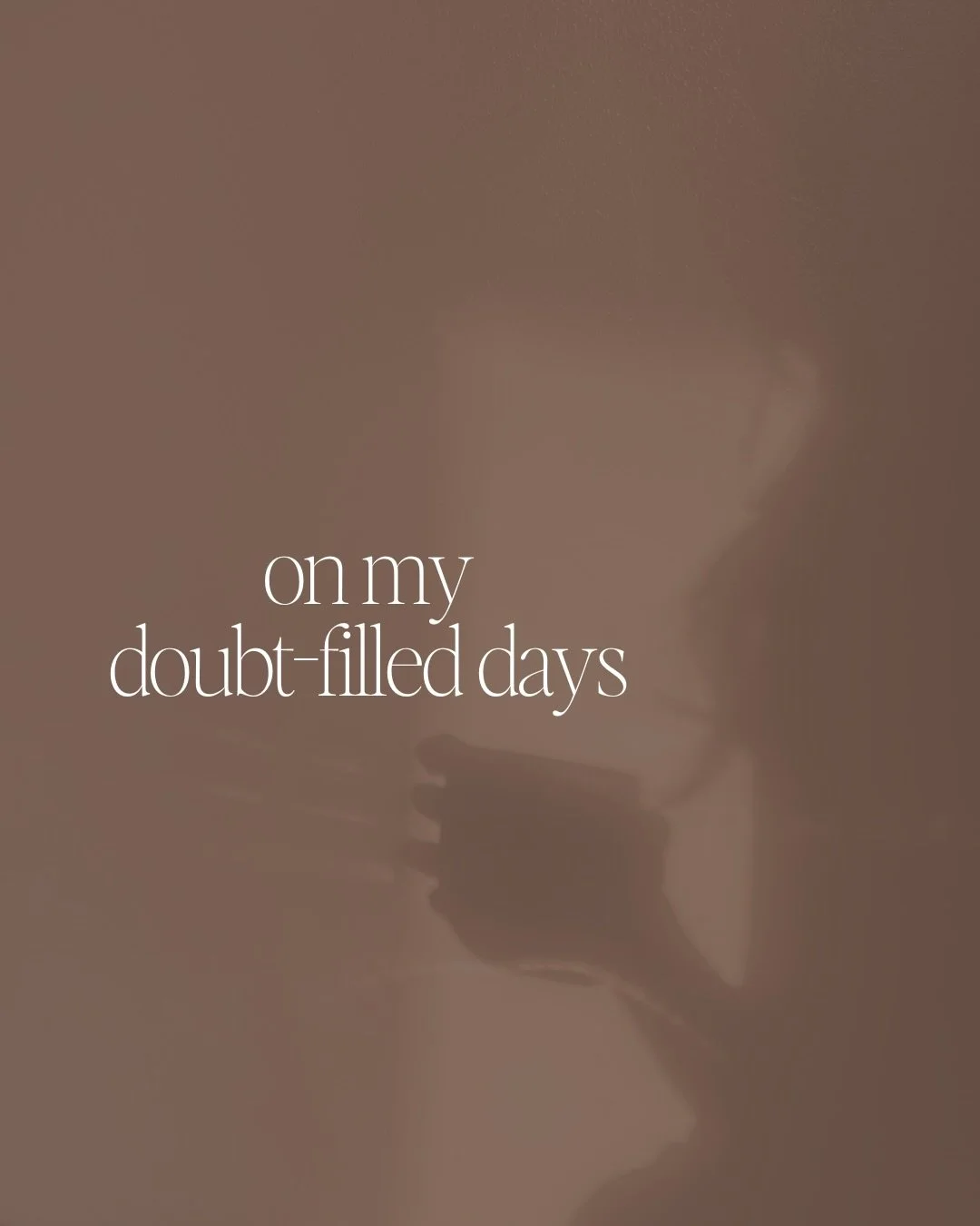 What a privilege is to be courageous enough to be in the unknown, to face your fear, to take a leap towards a different life. 

And on those days where doubt inevitably arrives, I root believing I wouldn&rsquo;t be on this path if I wasn&rsquo;t supp