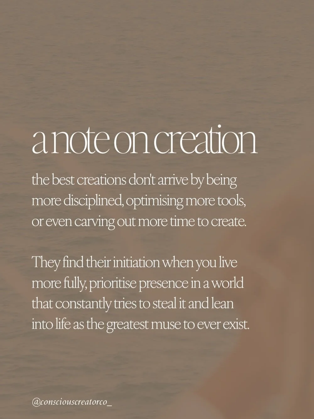 These days I find that people rarely need a better strategy. They need more space. 

Space with a blank page and no agenda to fill it with.
Space to observe the unhurried rhythms of nature.
Space to be really seen, exactly as they are, without that n