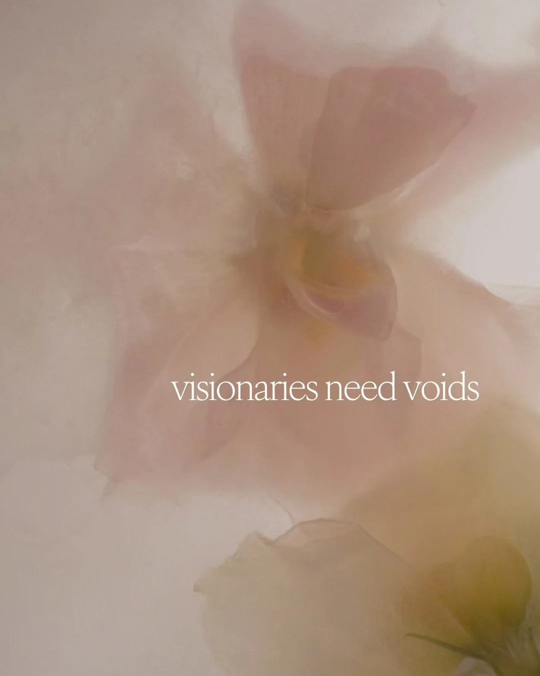 I&rsquo;m no stranger to a void. 

I&rsquo;ve sat in many over my time in business. 

And in doing so, I&rsquo;ve learned to get comfy in the space, where externally it doesn&rsquo;t feel like I&rsquo;m achieving much, but internally I&rsquo;m recali