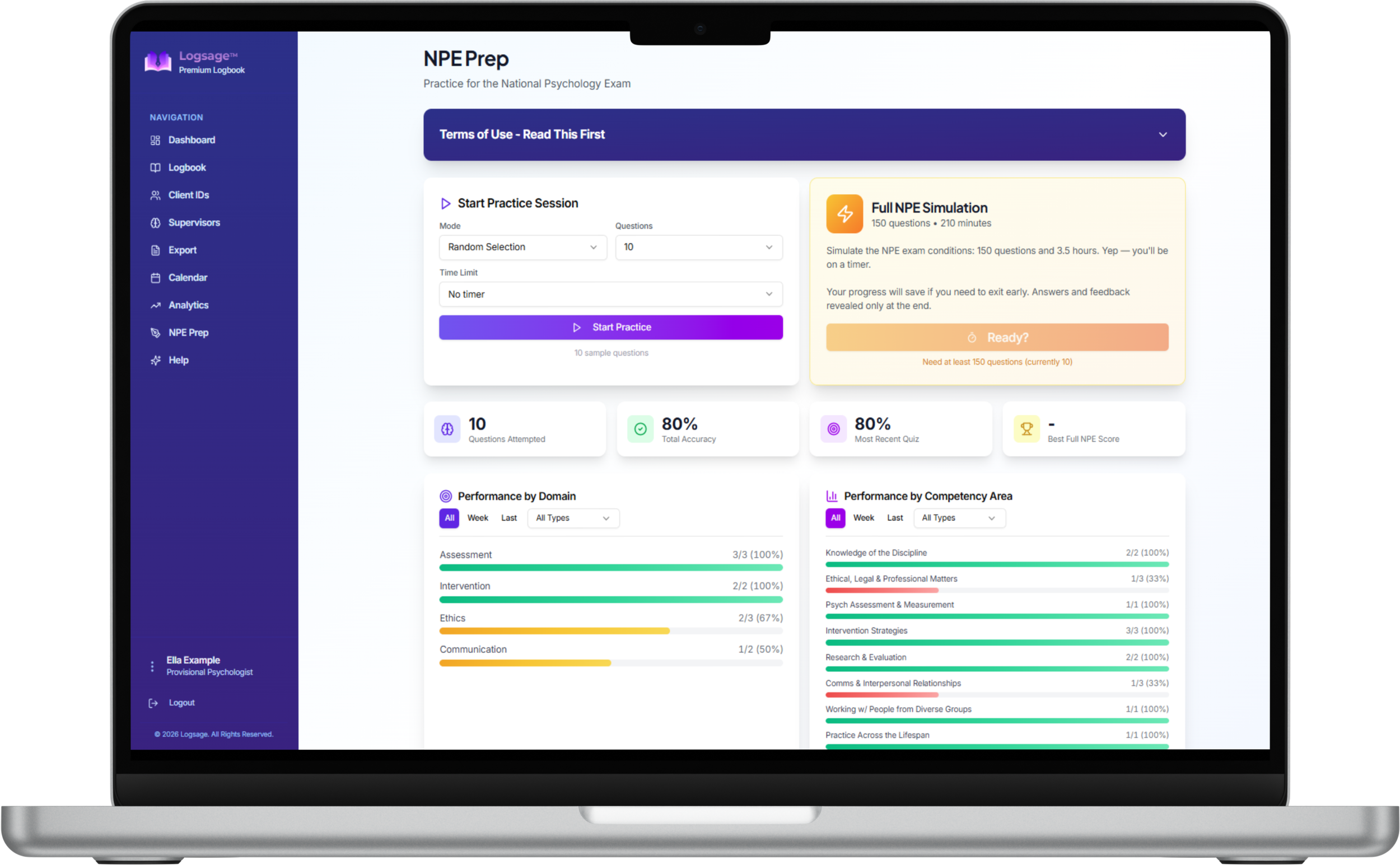 National Psychology Exam (NPE) Prep - Online Practice Quiz Questions
