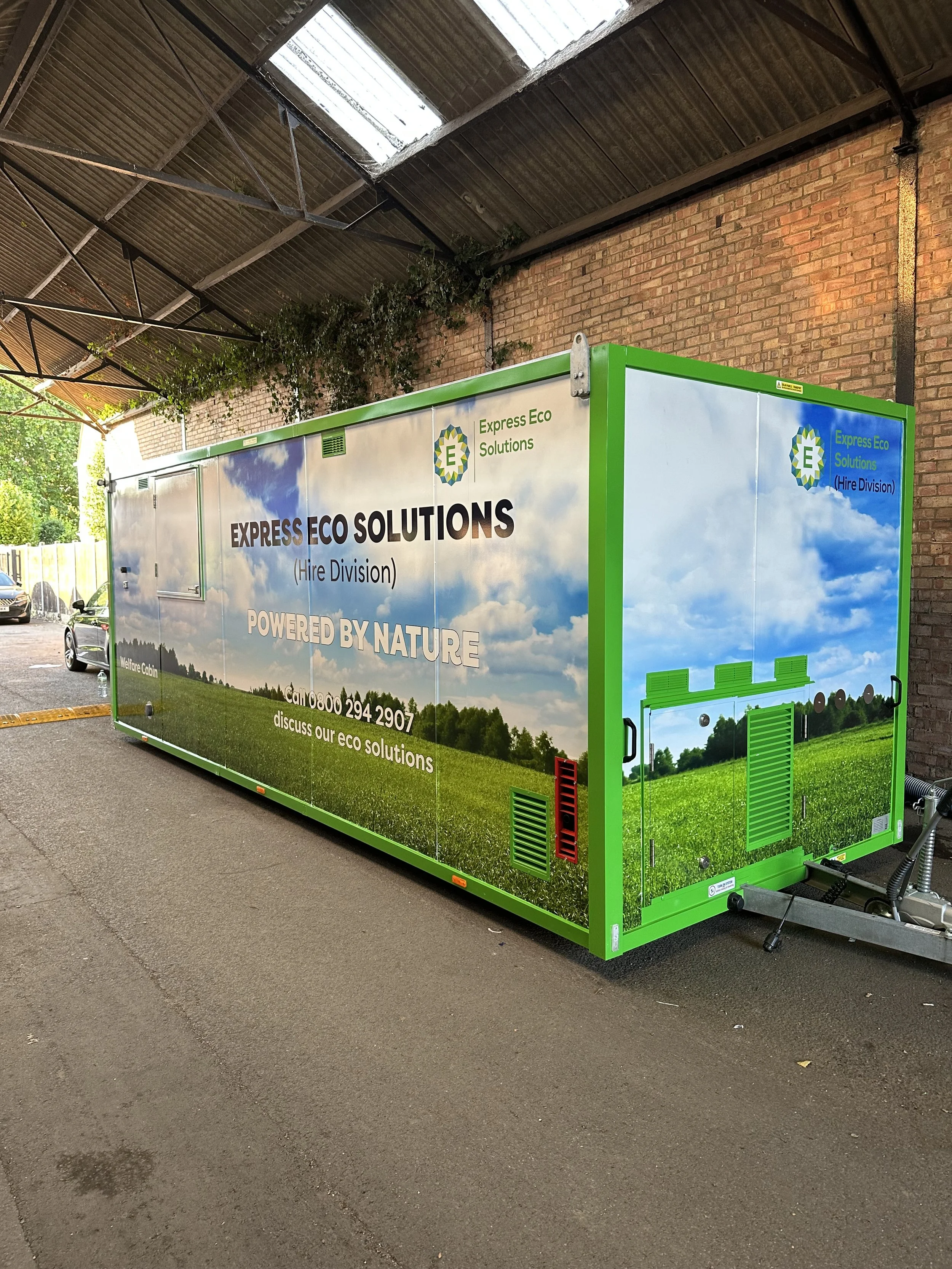 welfare trailer digitally vinyl wrapped.