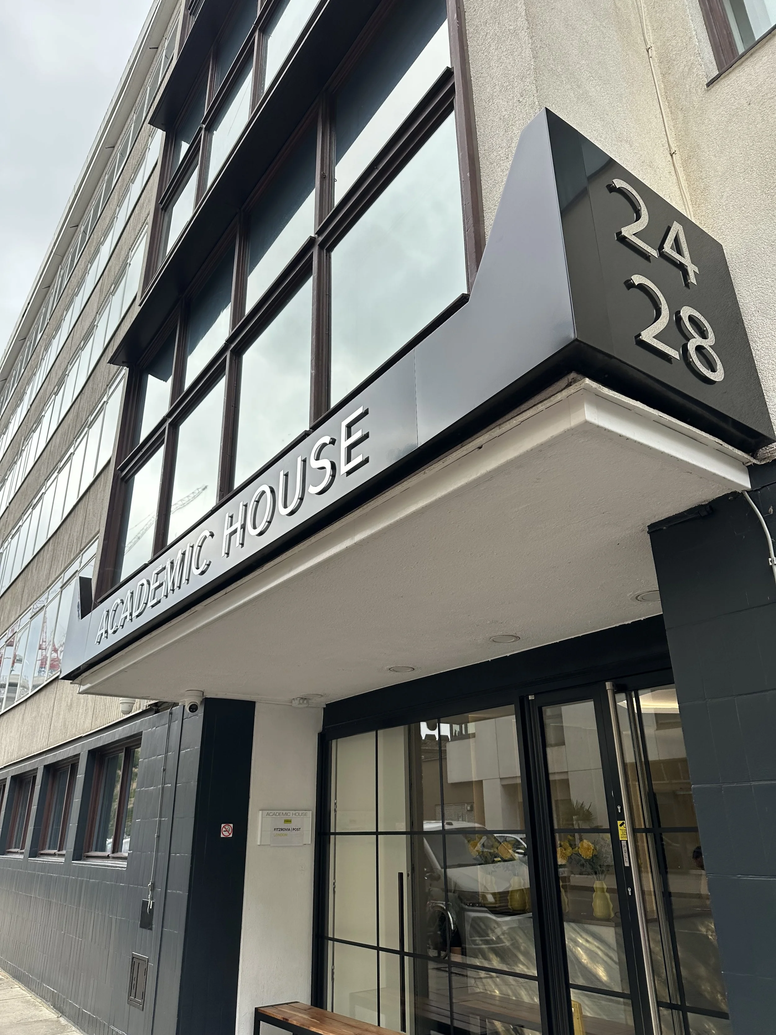exterior building signage.