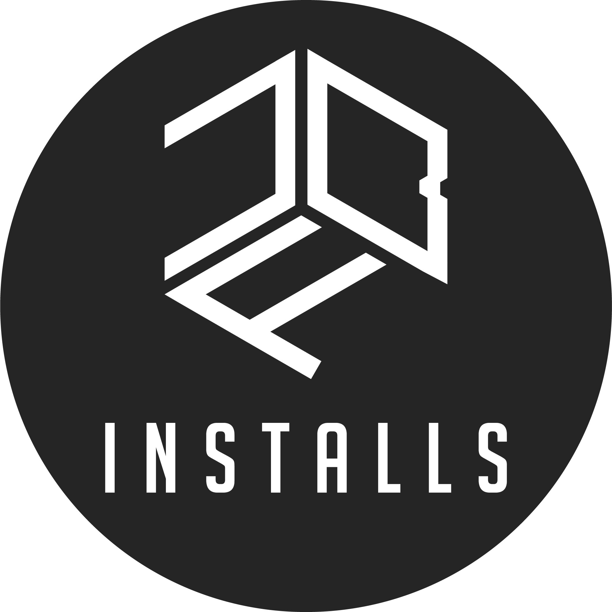 Stylized black and white graphic of a house with the words 'INSTRUCTIONS' in bold white letters at the bottom.