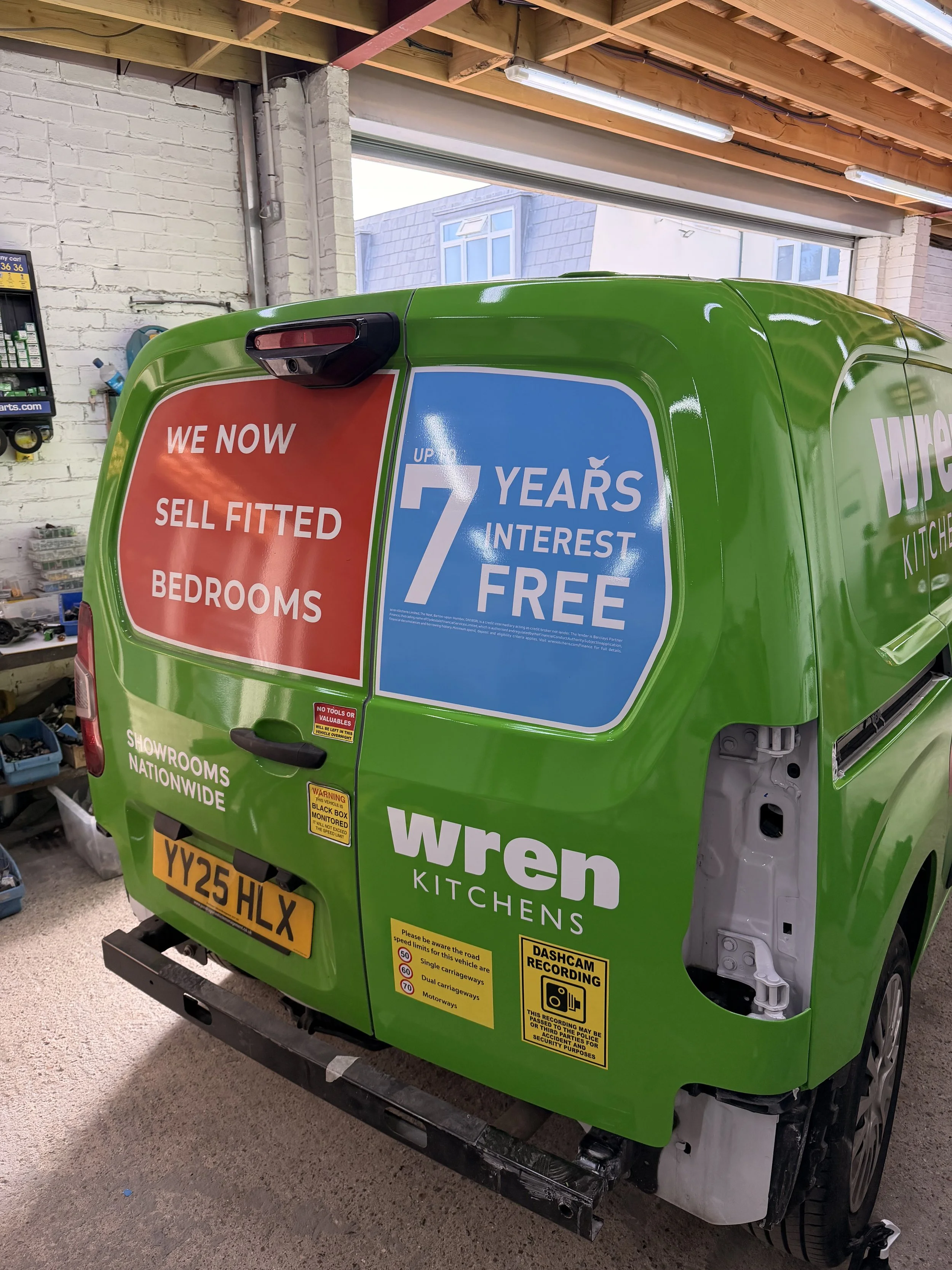 rear door full wrap repair.
