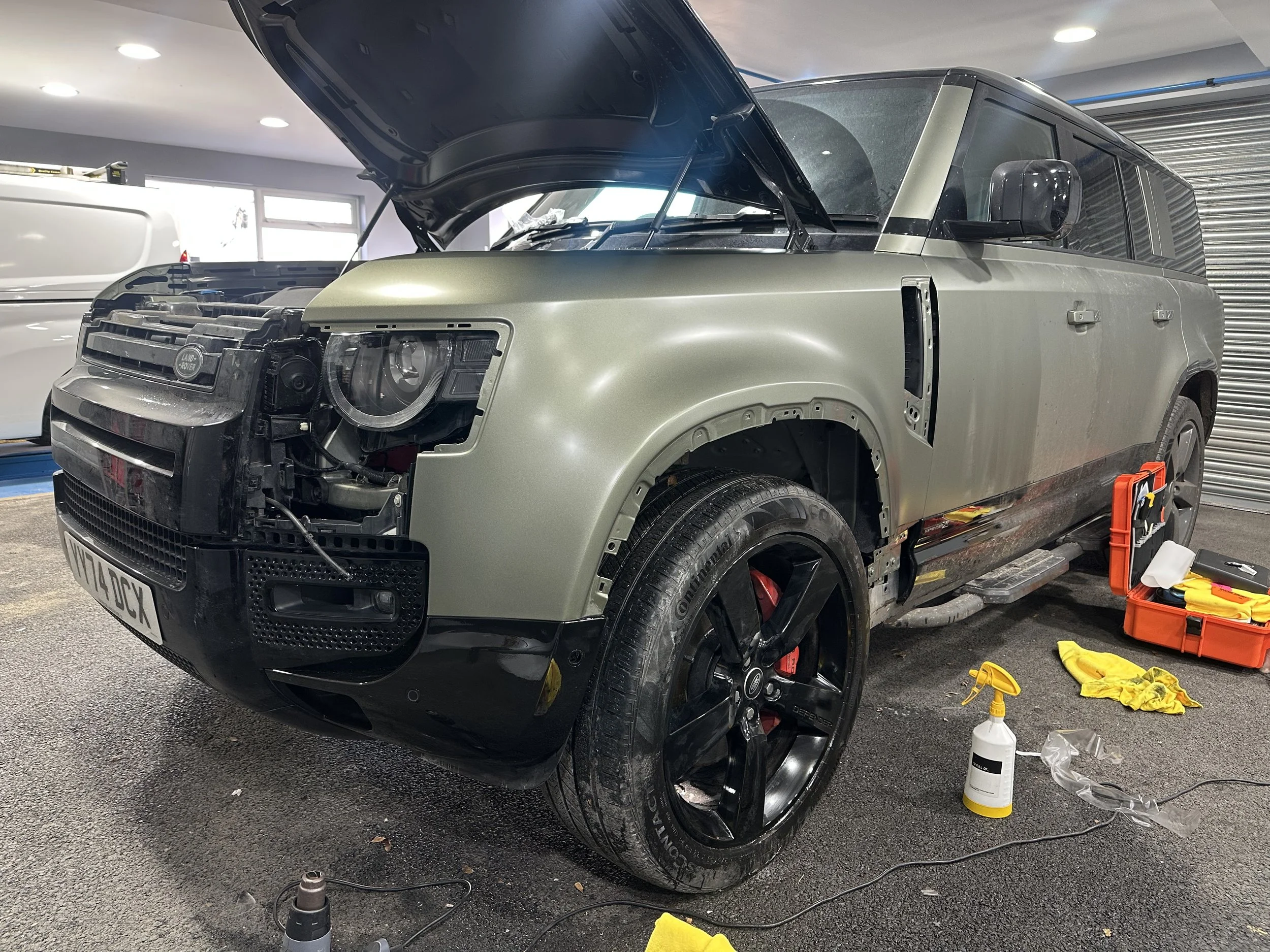 passenger side wring satin ppf repair.