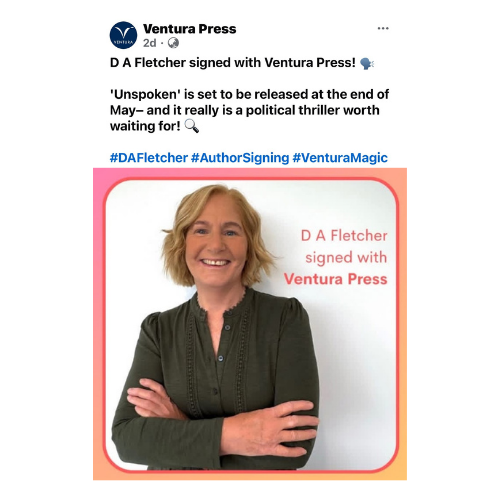 Ventura Press acquires D. A. Fletcher’s debut novel
