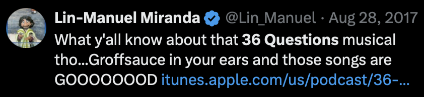 Lin-Manuel Miranda 36 Questions