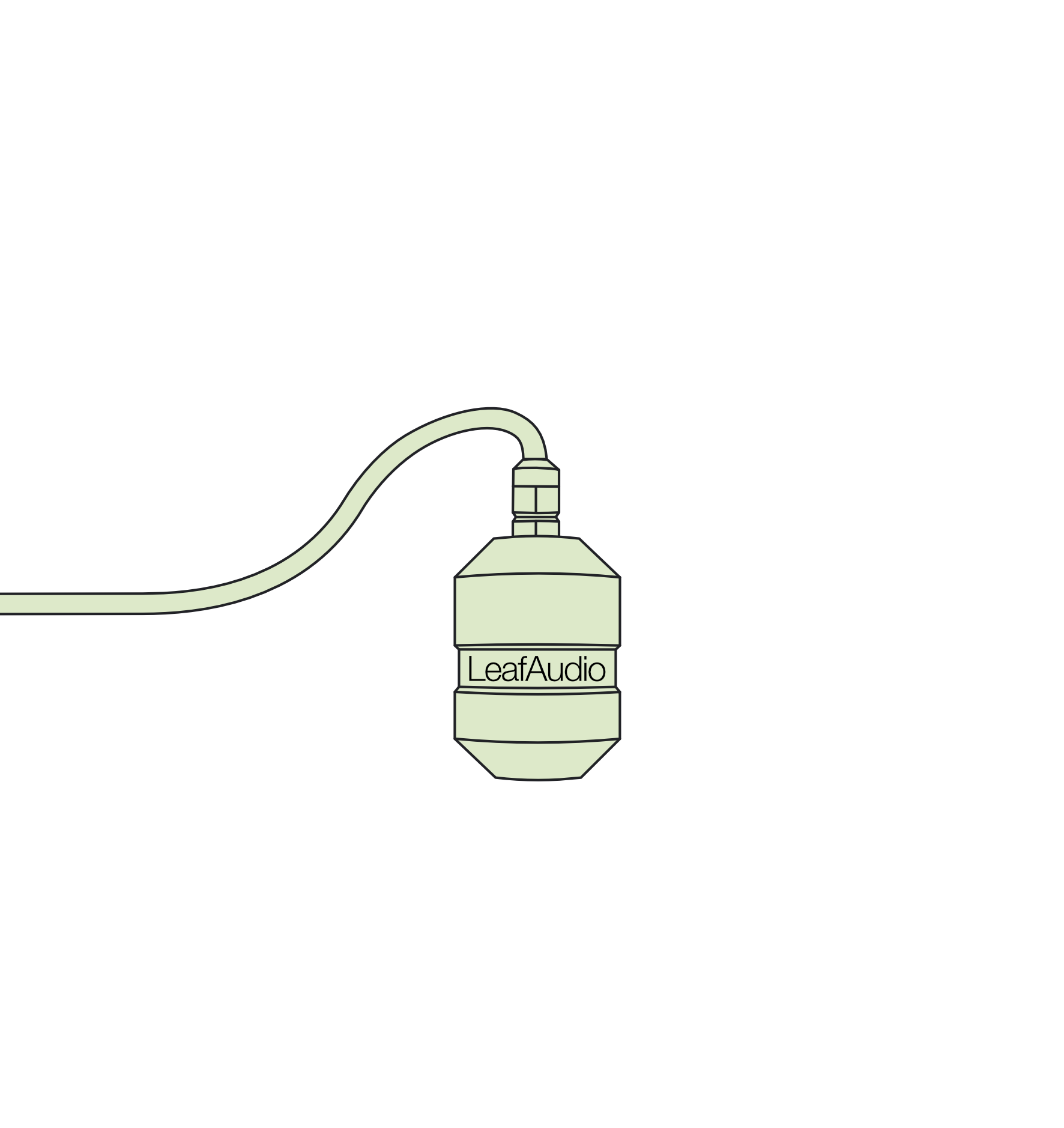 Geophone flat illustration