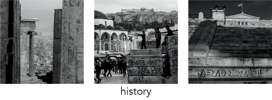 Greek identity, en fotoserie fra Athen i 2013. Del av en serie på 18 bilder delt i 6 tryptikon.