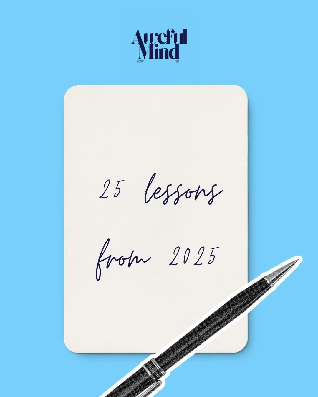 My simple lessons that might sound cliched an overplayed and I thought they were too. But 2025 was the year where these things actually sunk in for the first time, and I felt how true they are in my bones.

I can&rsquo;t wait to see how this list con