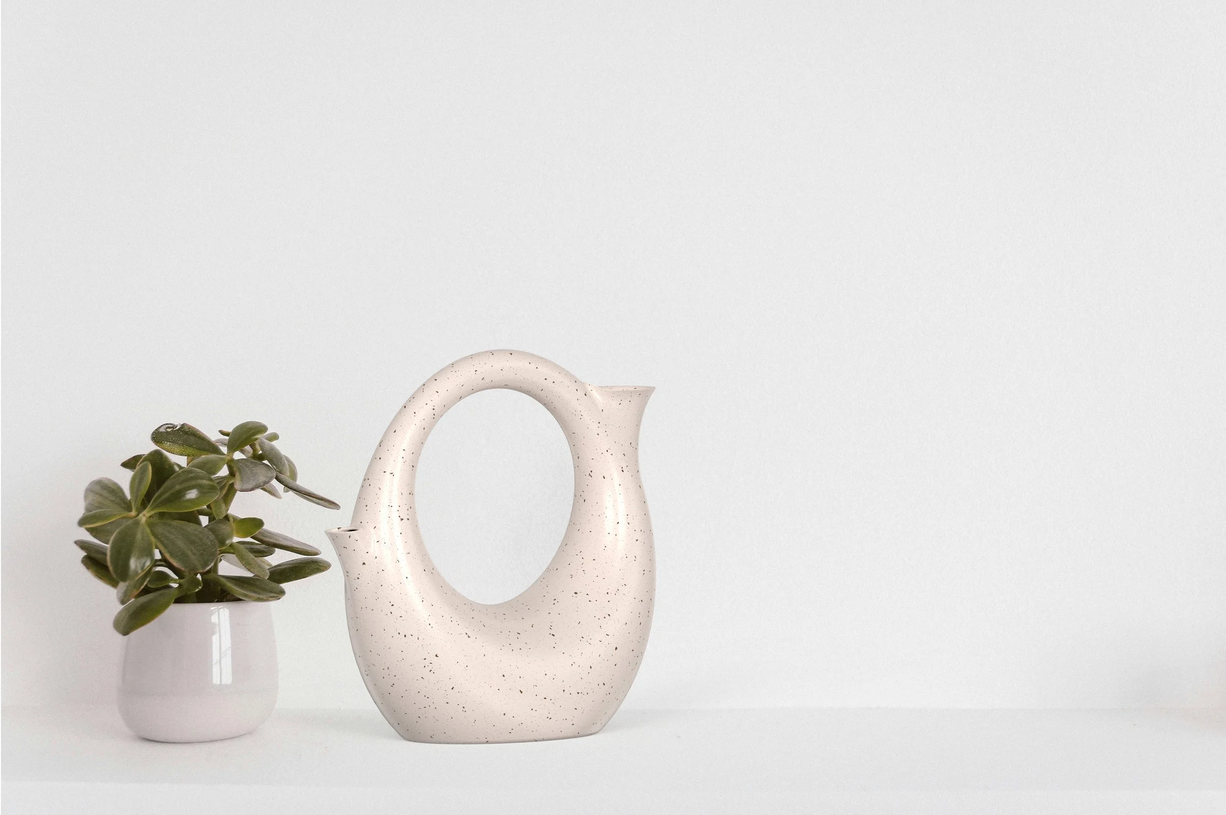 Gießkanne und Vase