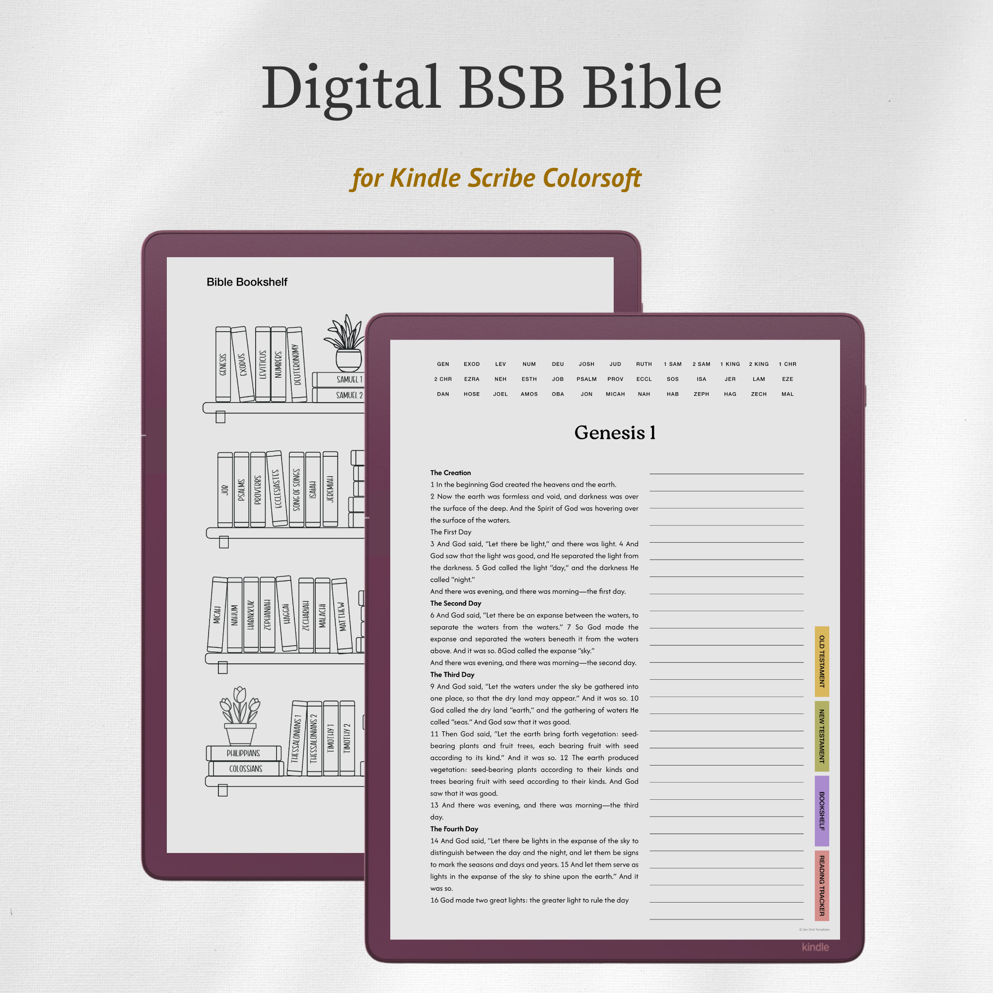 Digital Journaling Bible for Scribe Colorsoft